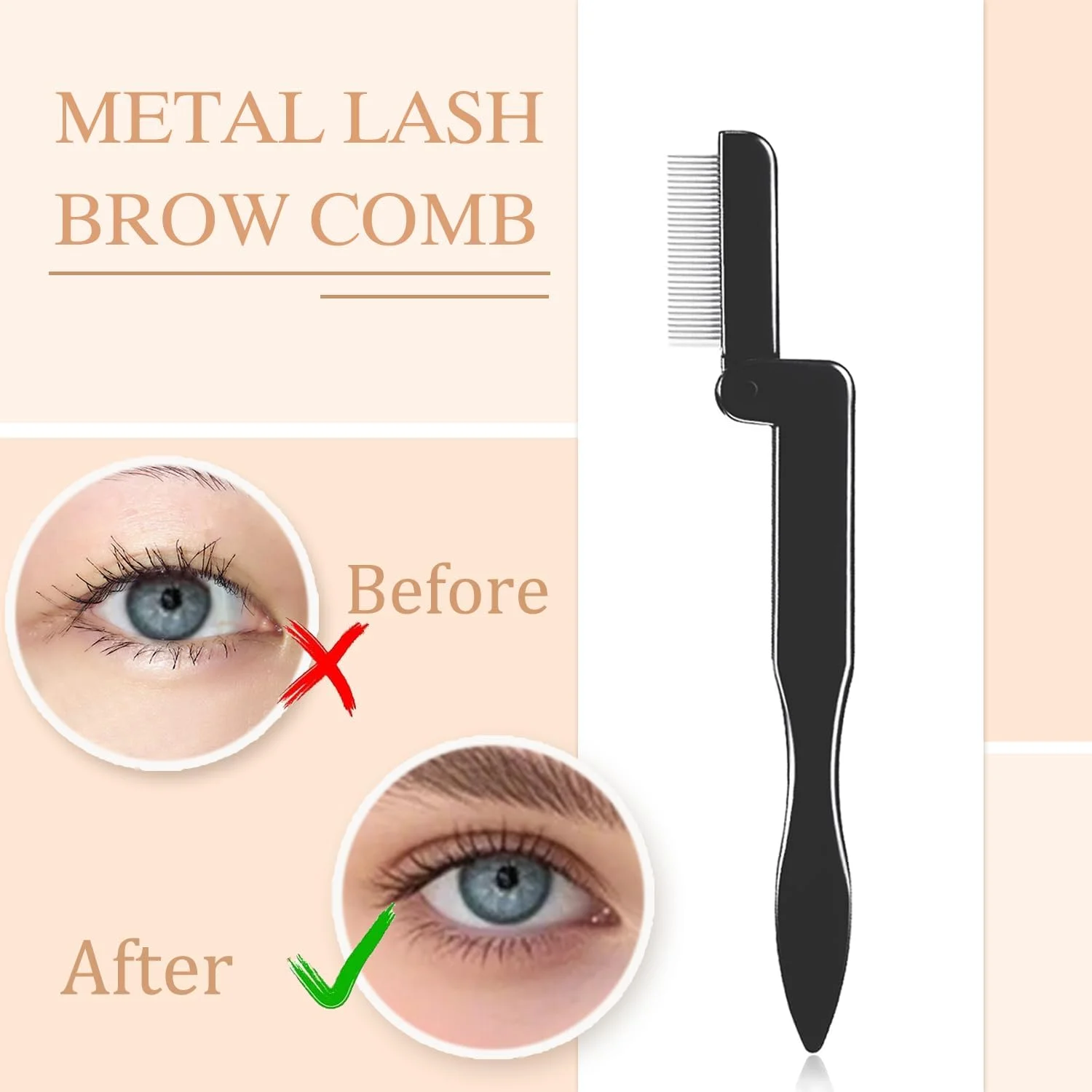 ست ابزار آرایش چشم حرفه ای شامل برس ابرو، شانه مژه، جداکننده مژه و برس اسپولی (4 تکه) ست ابزار آرایش چشم حرفه ای شامل برس ابرو، شانه مژه، جداکننده مژه و برس اسپولی (4 تکه)