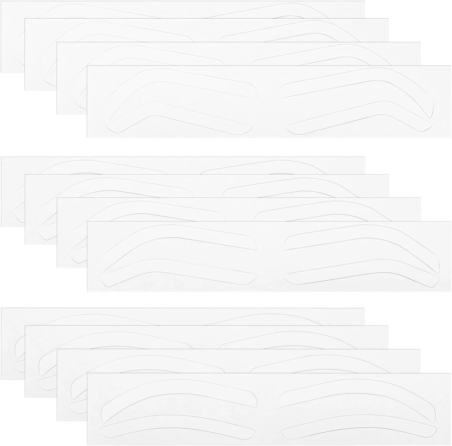 مجموعه 12 عددی شابلون ابرو FOMIYES - قالب های یکبار مصرف شکل دهی ابرو برای مبتدیان (صاف/قوسی/زاویه ملایم) مجموعه 12 عددی شابلون ابرو FOMIYES - قالب های یکبار مصرف شکل دهی ابرو برای مبتدیان (صاف/قوسی/زاویه ملایم)