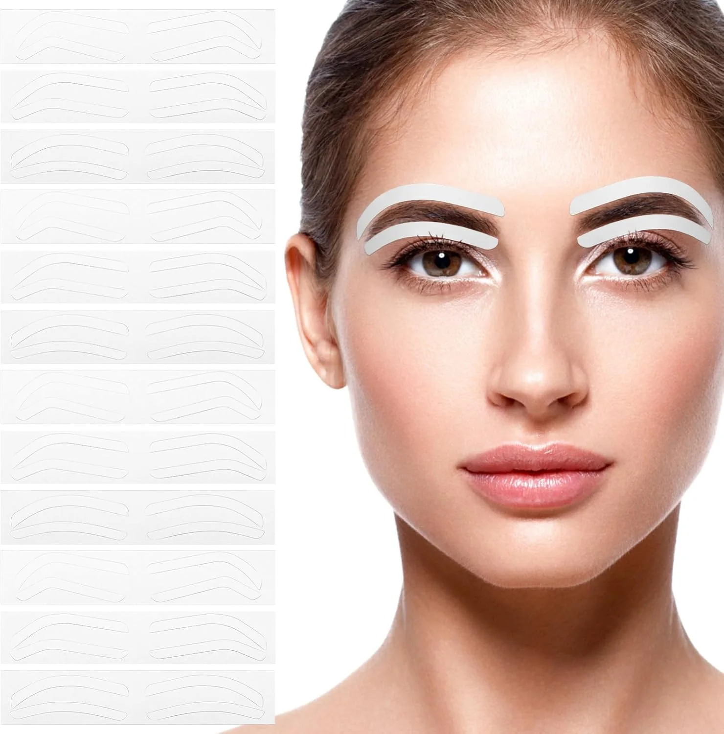 مجموعه 12 عددی شابلون ابرو FOMIYES - قالب های یکبار مصرف شکل دهی ابرو برای مبتدیان (صاف/قوسی/زاویه ملایم) مجموعه 12 عددی شابلون ابرو FOMIYES - قالب های یکبار مصرف شکل دهی ابرو برای مبتدیان (صاف/قوسی/زاویه ملایم)