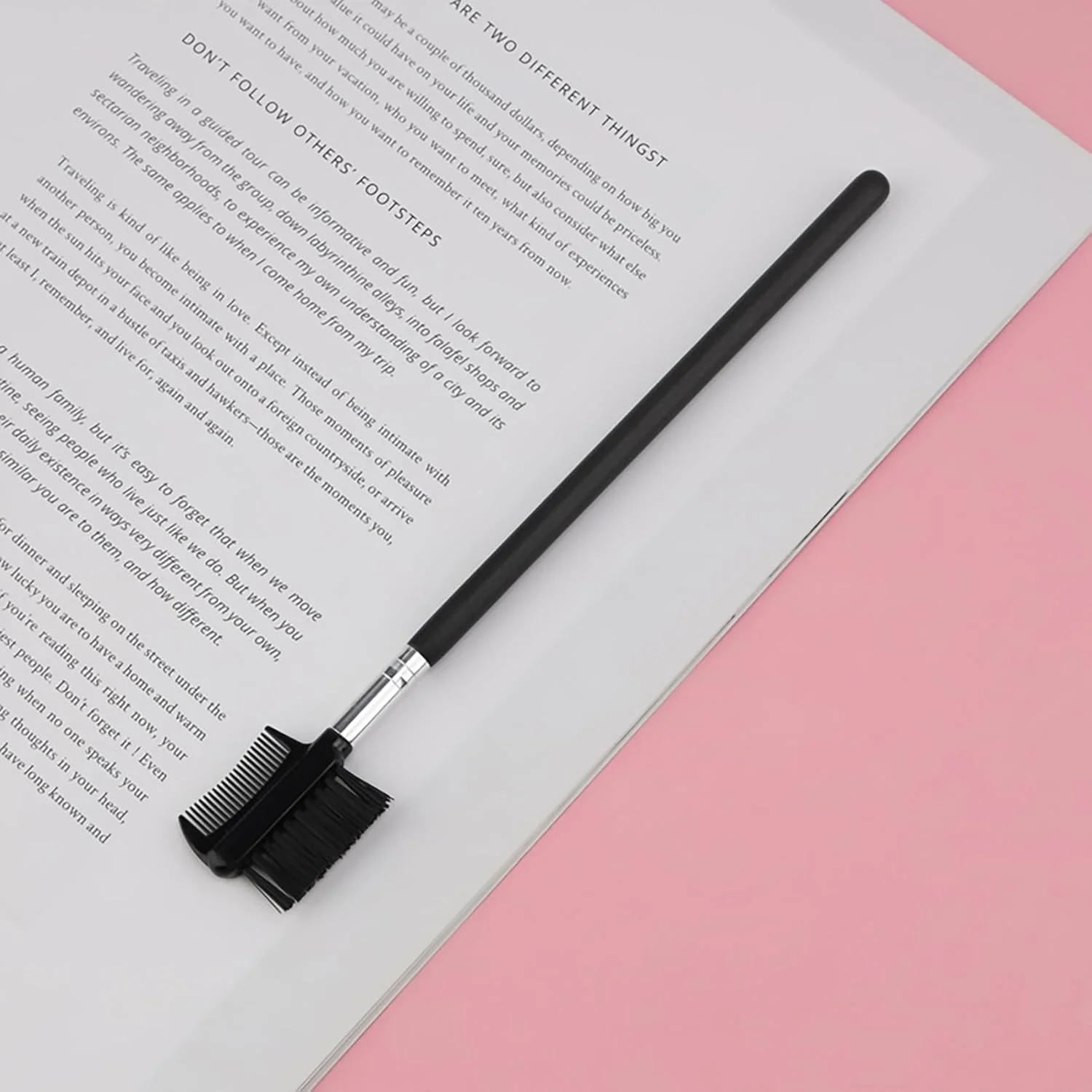 هری بسته 6 عددی برس ابرو، برس مژه قابل استفاده مجدد، برس دو طرفه، برس مژه، ابزار آرایش برای مراقبت از ابروها و مژه ها