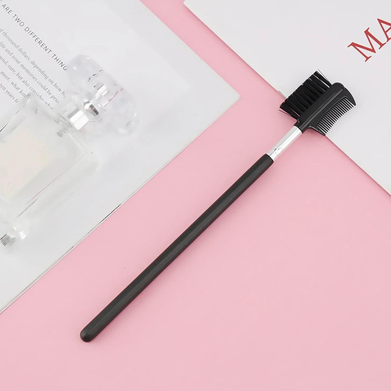 هری بسته 6 عددی برس ابرو، برس مژه قابل استفاده مجدد، برس دو طرفه، برس مژه، ابزار آرایش برای مراقبت از ابروها و مژه ها