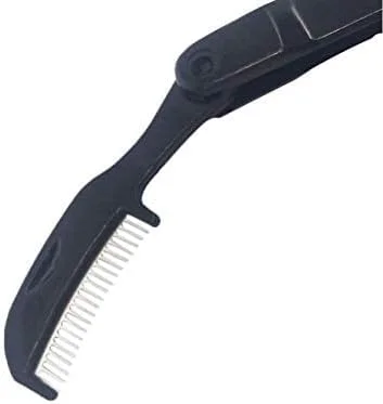 برس تاشو 2 در 1 برای مژه و ابرو، شانه ای مناسب و کاربردی، برس حرفه ای برای حالت دادن به مژه، ابزار آرایش و زیبایی