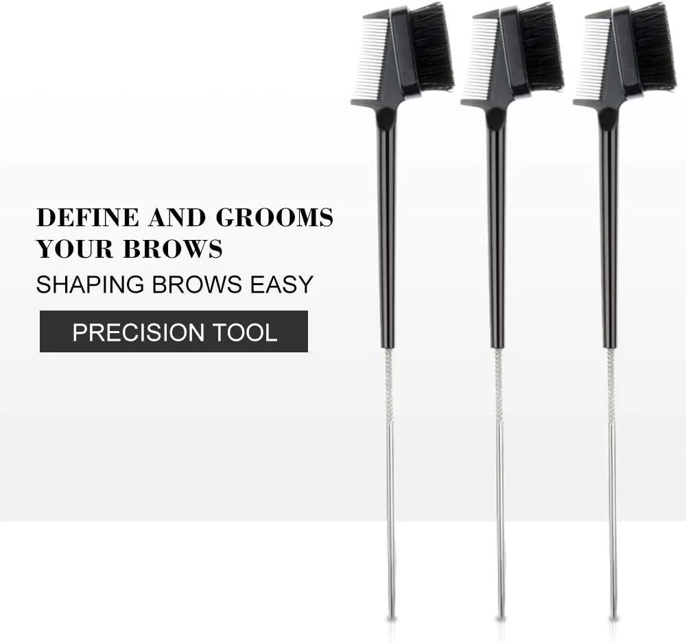 برس ابرو و مژه ایرومامی، برس 2 در 1 ابرو و مژه، شانه ابرو و مژه، برس آرایشی حرفه ای، شکل دهنده ابرو و مژه، ابزار آرایش چشم