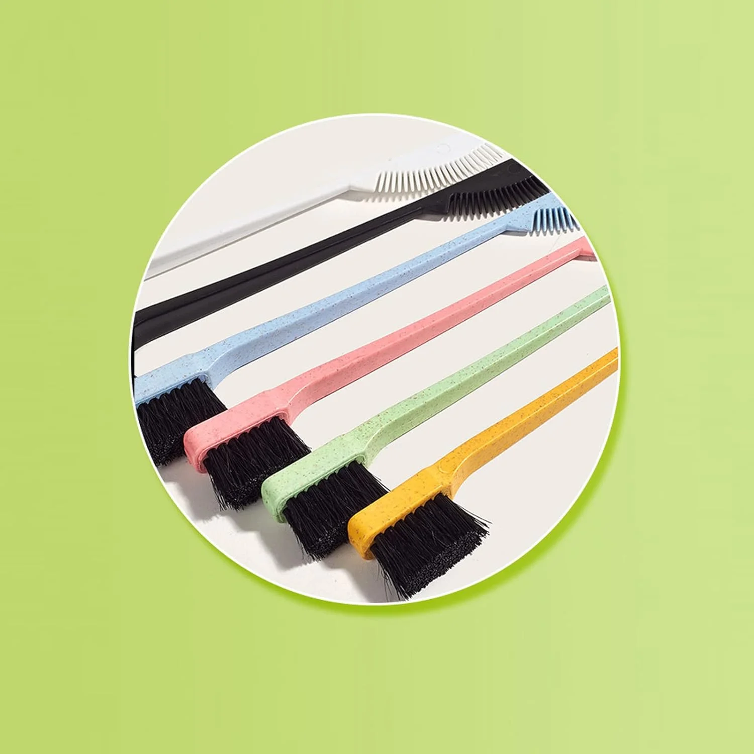 برس ابرو ایرووامی، برس آرایشی دو طرفه ابرو و شانه مژه، برس پودر چشم قابل حمل، شانه ابرو، ابزار آرایشی زیبایی برای استفاده روزانه و مسافرت