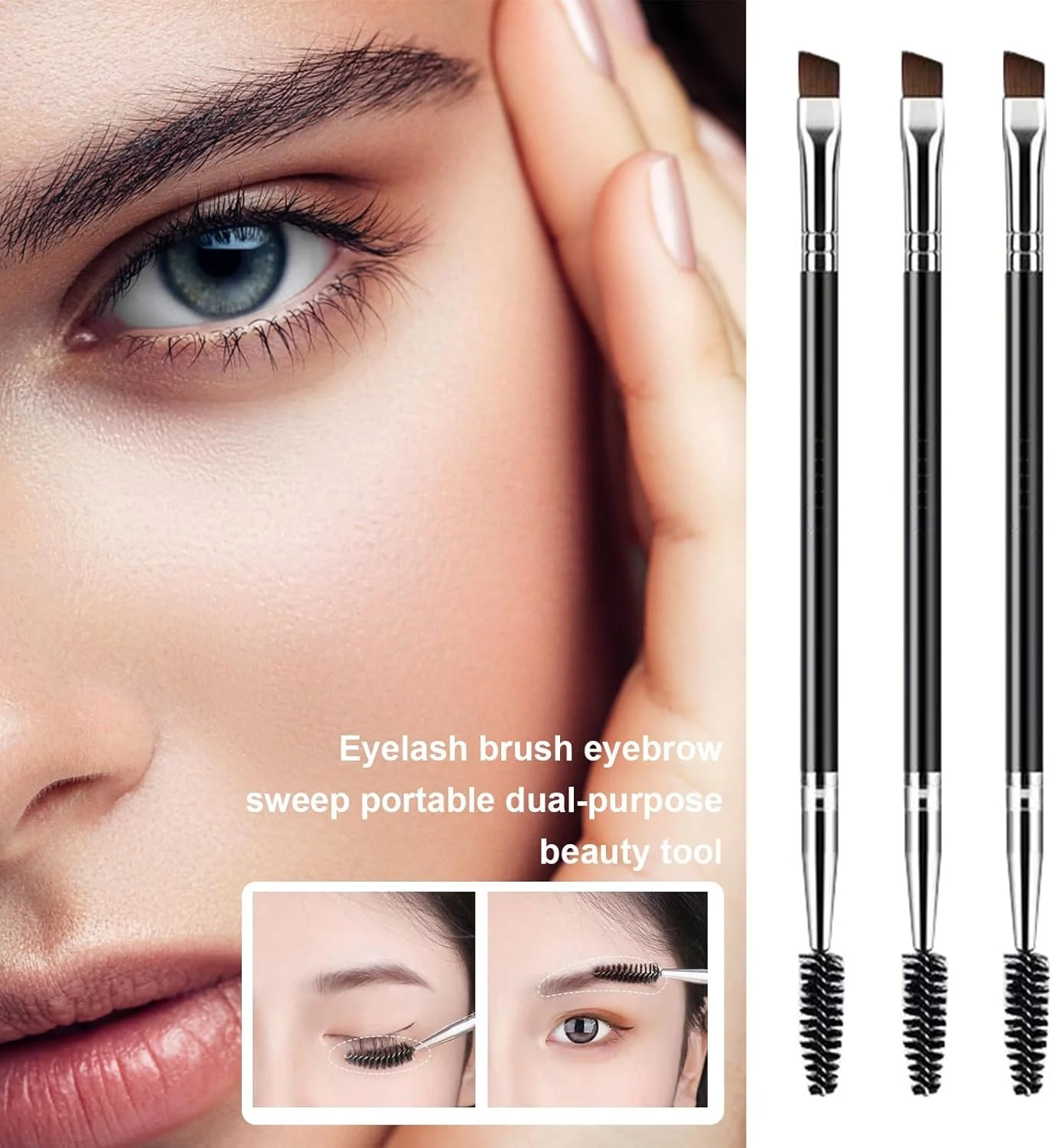 ست برس ابرو دو سر لامفله 3 عددی، برس ابرو زاویه دار دوگانه حرفه ای، برس آرایش چشم مارپیچی اریب، دسته پلاستیکی، برس مژه، شانه مژه حرفه ای، ابزار ابرو A ست برس ابرو دو سر لامفله 3 عددی، برس ابرو زاویه دار دوگانه حرفه ای، برس آرایش چشم مارپیچی اریب، دسته پلاستیکی، برس مژه، شانه مژه حرفه ای، ابزار ابرو A