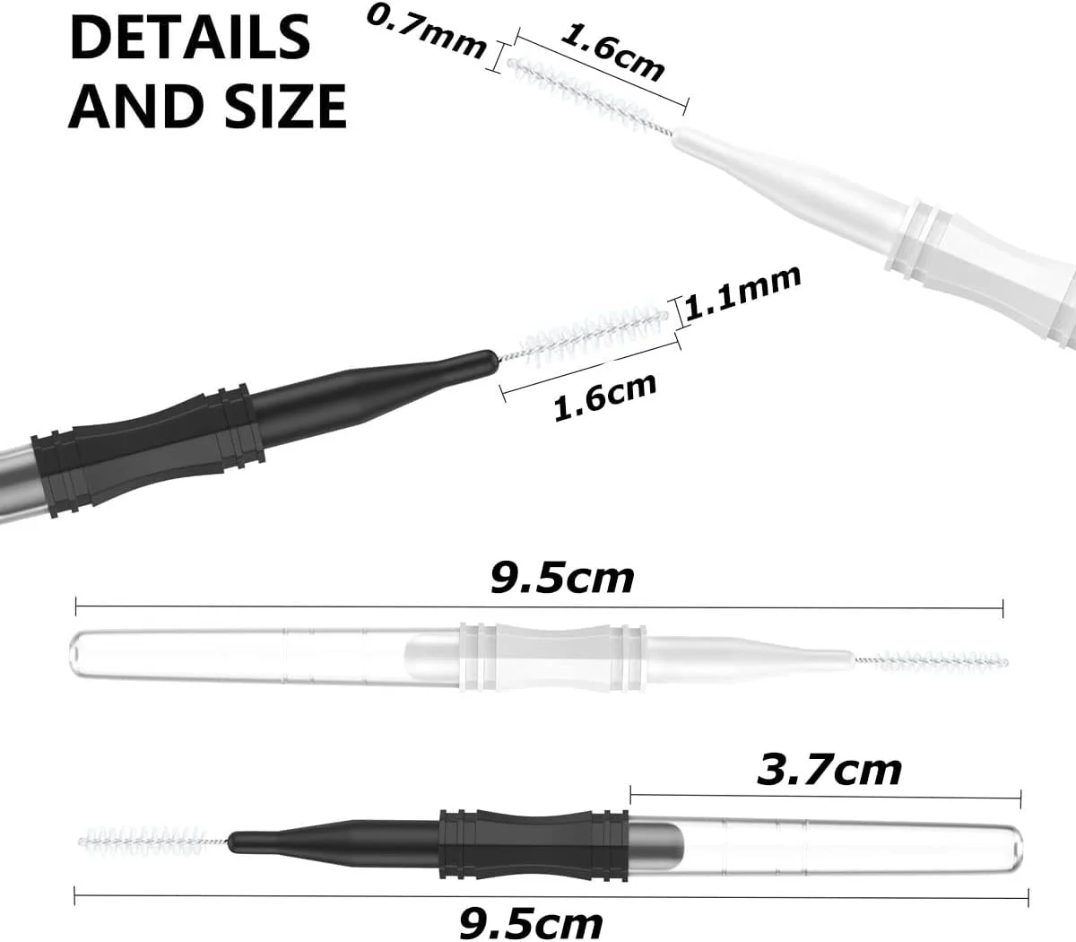 30 عدد برس ابرو برای خانم ها، شانه مژه با درپوش، ابزار لیفت مژه 30 عدد برس ابرو برای خانم ها، شانه مژه با درپوش، ابزار لیفت مژه