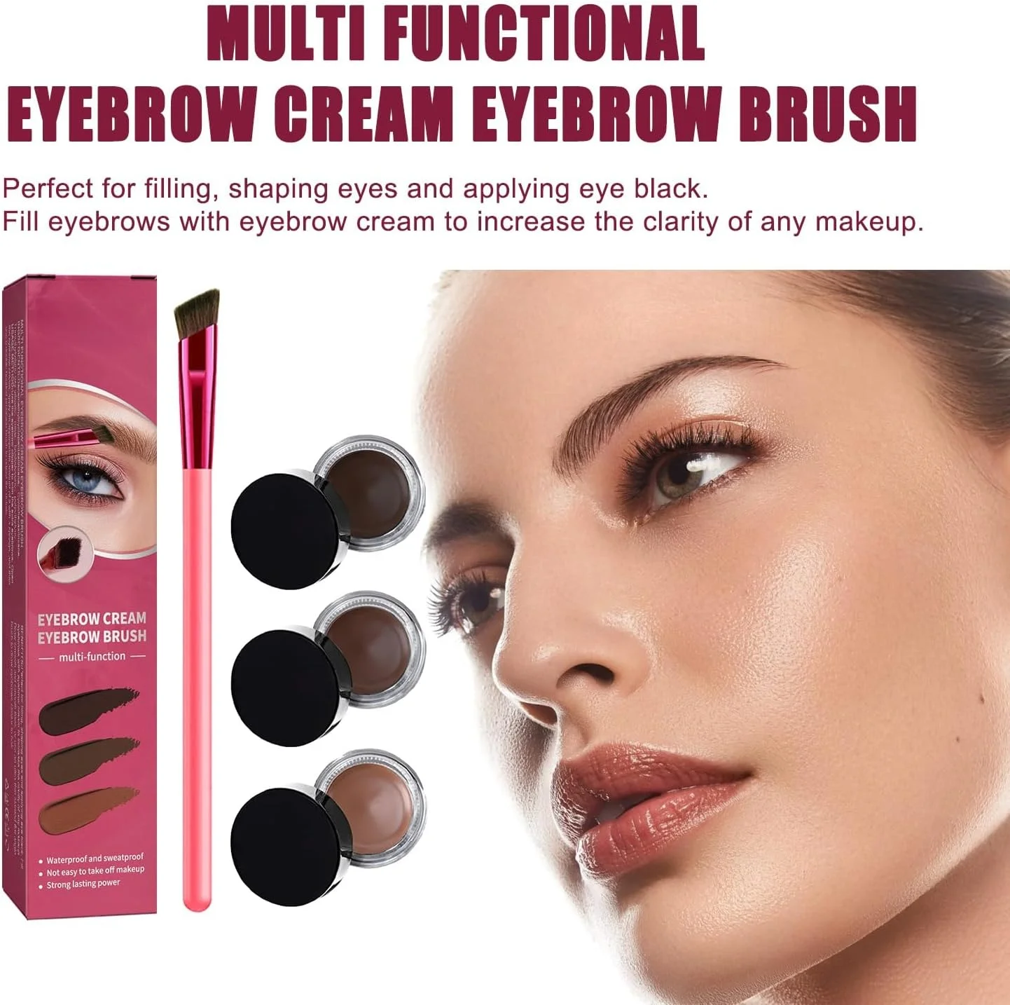 ست برس ابرو چند منظوره NOVOLAN برای حالت دادن، رنگ کردن و مشخص کردن آسان ابروها، استفاده راحت از رنگ ابرو، برس زاویه دار برای مشخص کردن ابرو، ژل ابرو برای ماندگاری طولانی (قهوه ای تیره) ست برس ابرو چند منظوره NOVOLAN برای حالت دادن، رنگ کردن و مشخص کردن آسان ابروها، استفاده راحت از رنگ ابرو، برس زاویه دار برای مشخص کردن ابرو، ژل ابرو برای ماندگاری طولانی (قهوه ای تیره)