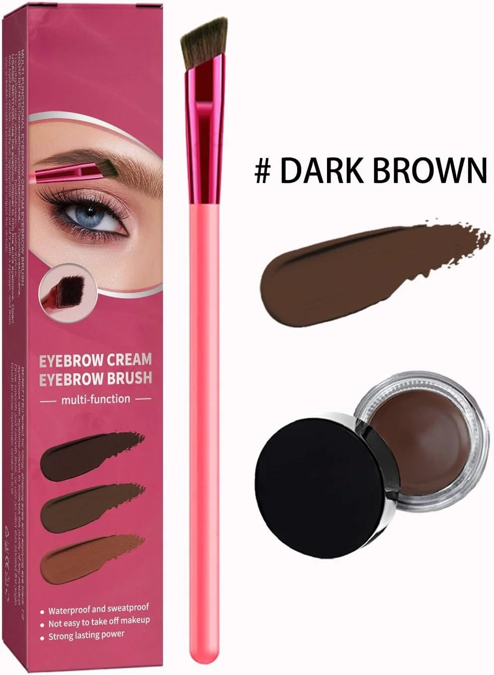 ست برس ابرو چند منظوره NOVOLAN برای حالت دادن، رنگ کردن و مشخص کردن آسان ابروها، استفاده راحت از رنگ ابرو، برس زاویه دار برای مشخص کردن ابرو، ژل ابرو برای ماندگاری طولانی (قهوه ای تیره) ست برس ابرو چند منظوره NOVOLAN برای حالت دادن، رنگ کردن و مشخص کردن آسان ابروها، استفاده راحت از رنگ ابرو، برس زاویه دار برای مشخص کردن ابرو، ژل ابرو برای ماندگاری طولانی (قهوه ای تیره)