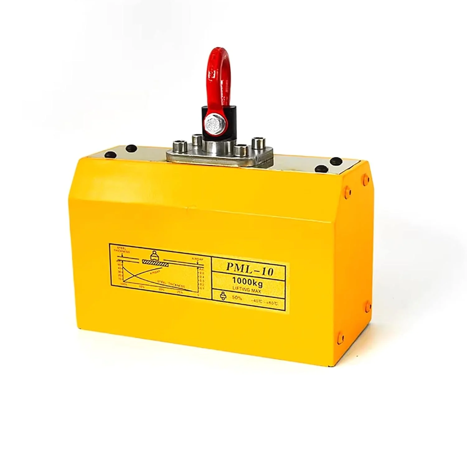 بالابر مغناطیسی تمام اتوماتیک سنگین، بدون نیاز به عملکرد دستی، آهنربای بالابر 1000 کیلوگرمی برای جرثقیل های کارگاهی، بالابرها، صفحات فولادی، فولاد گرد