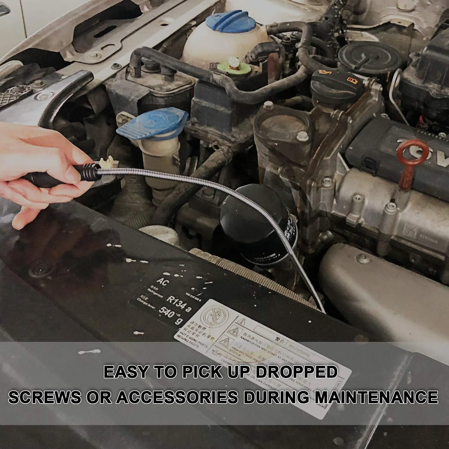 ابزار آهنربایی بردارنده بسیتا - میله انعطاف پذیر 60 سانتی متری برای برداشتن اشیاء از مکان های دور از دسترس مانند لوله های فاضلاب، کلید ماشین، فلش مموری، پیچ و مهره ابزار آهنربایی بردارنده بسیتا - میله انعطاف پذیر 60 سانتی متری برای برداشتن اشیاء از مکان های دور از دسترس مانند لوله های فاضلاب، کلید ماشین، فلش مموری، پیچ و مهره