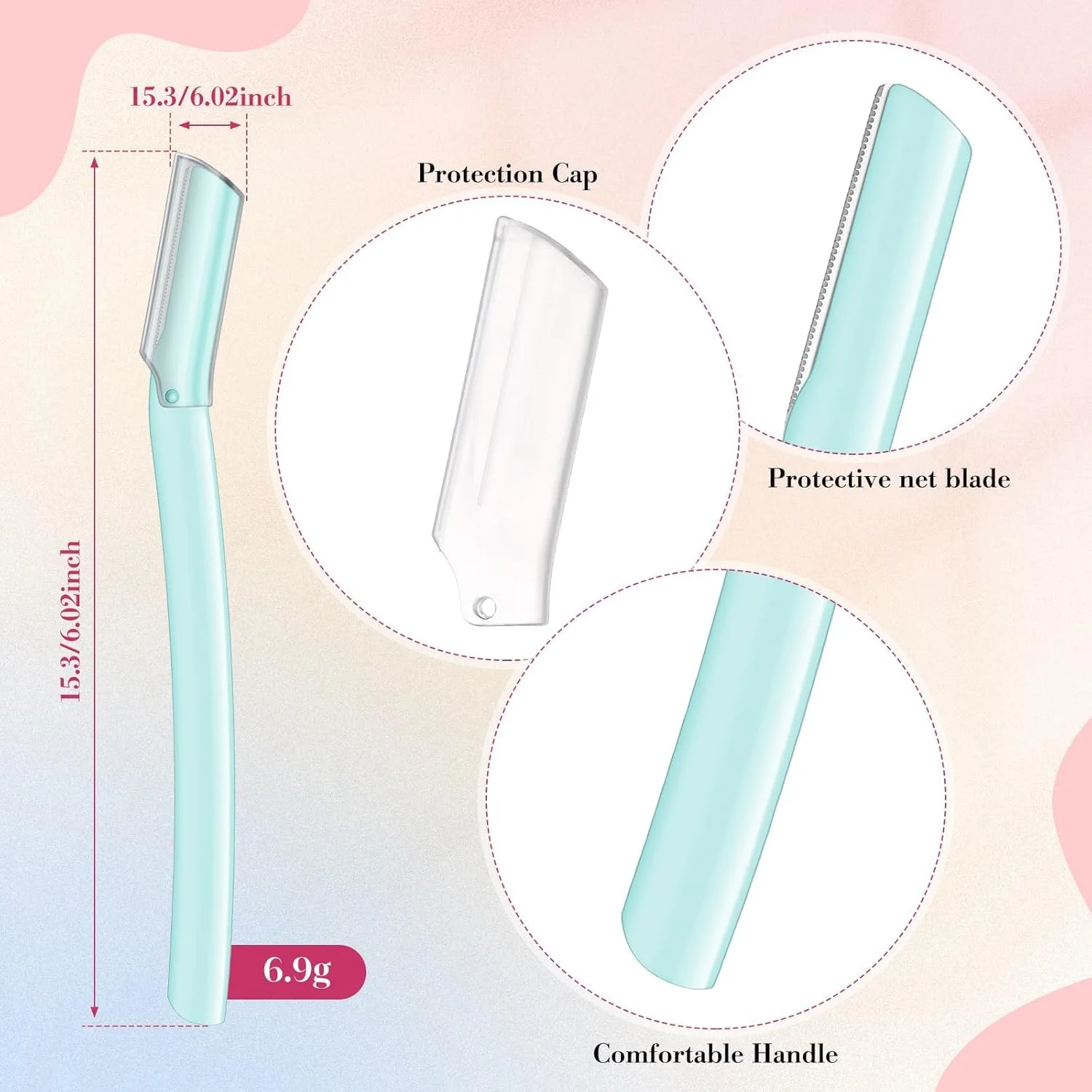 برس استیل ضد زنگ حرفه ای - به راحتی فرم ابروهای ظریف را مشخص کنید، مناسب برای نظافت روزانه و پوست های حساس!