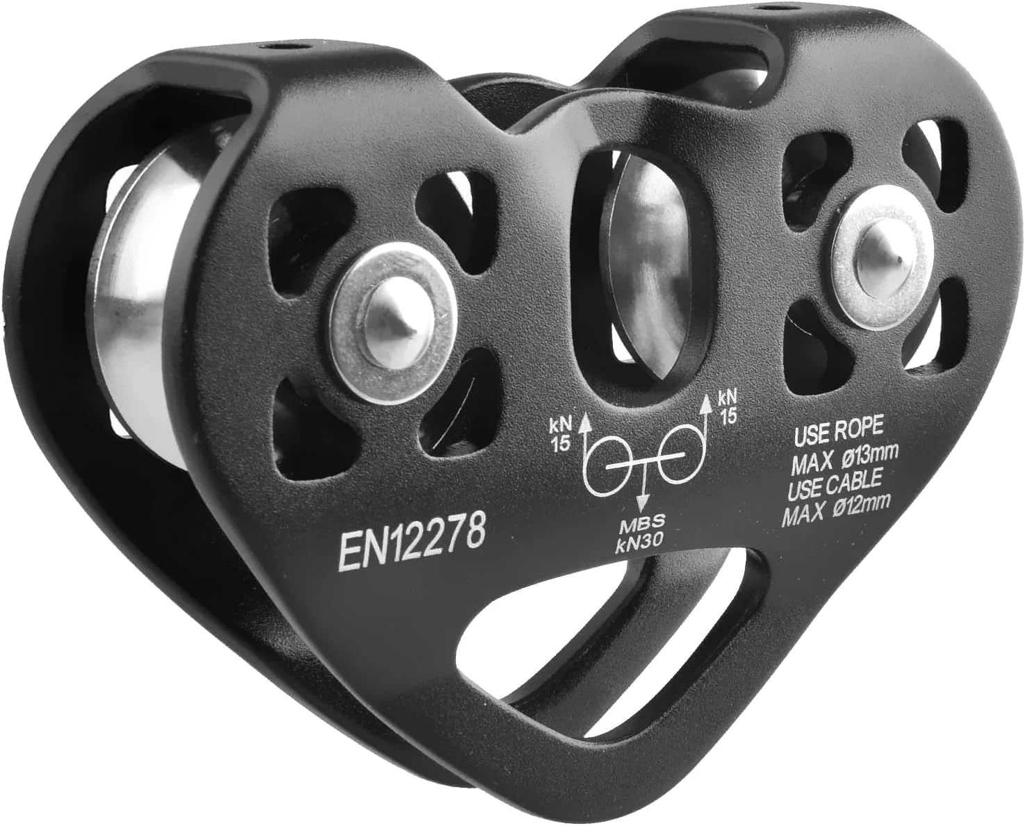 قرقره زیپ لاین YAPJEB، کیت کابل 30kN 6700LBS، آلیاژ آلومینیوم سنگین برای نجات، صخره نوردی، کوهنوردی، حمل و نقل (مشکی) قرقره زیپ لاین YAPJEB، کیت کابل 30kN 6700LBS، آلیاژ آلومینیوم سنگین برای نجات، صخره نوردی، کوهنوردی، حمل و نقل (مشکی)