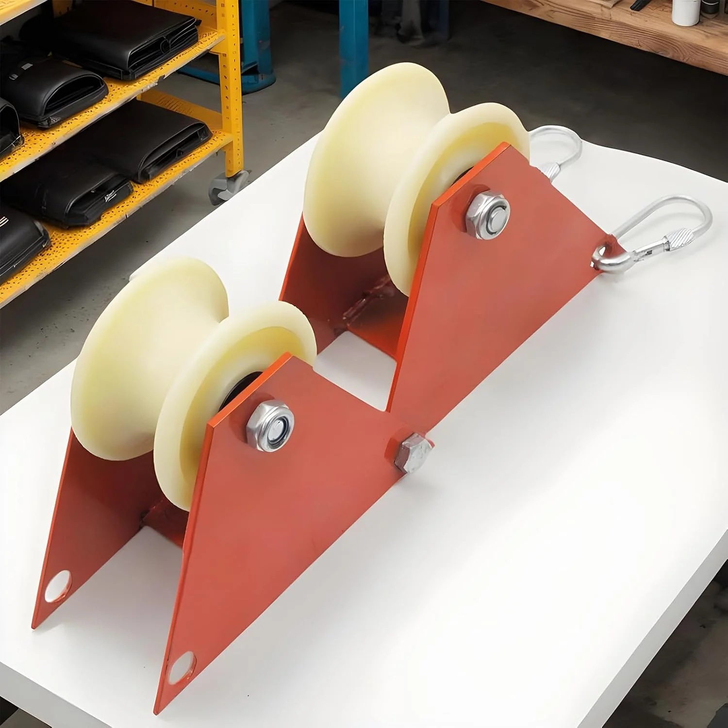 قرقره گوشه طناب کار - سیستم قرقره طناب گوشه ایمنی صعودی، تجهیزات جمع کننده طناب صرفه جویی در کار برای بهبود خانه، دکوراسیون منزل، فعالیت های فضای باز، ساخت صحنه