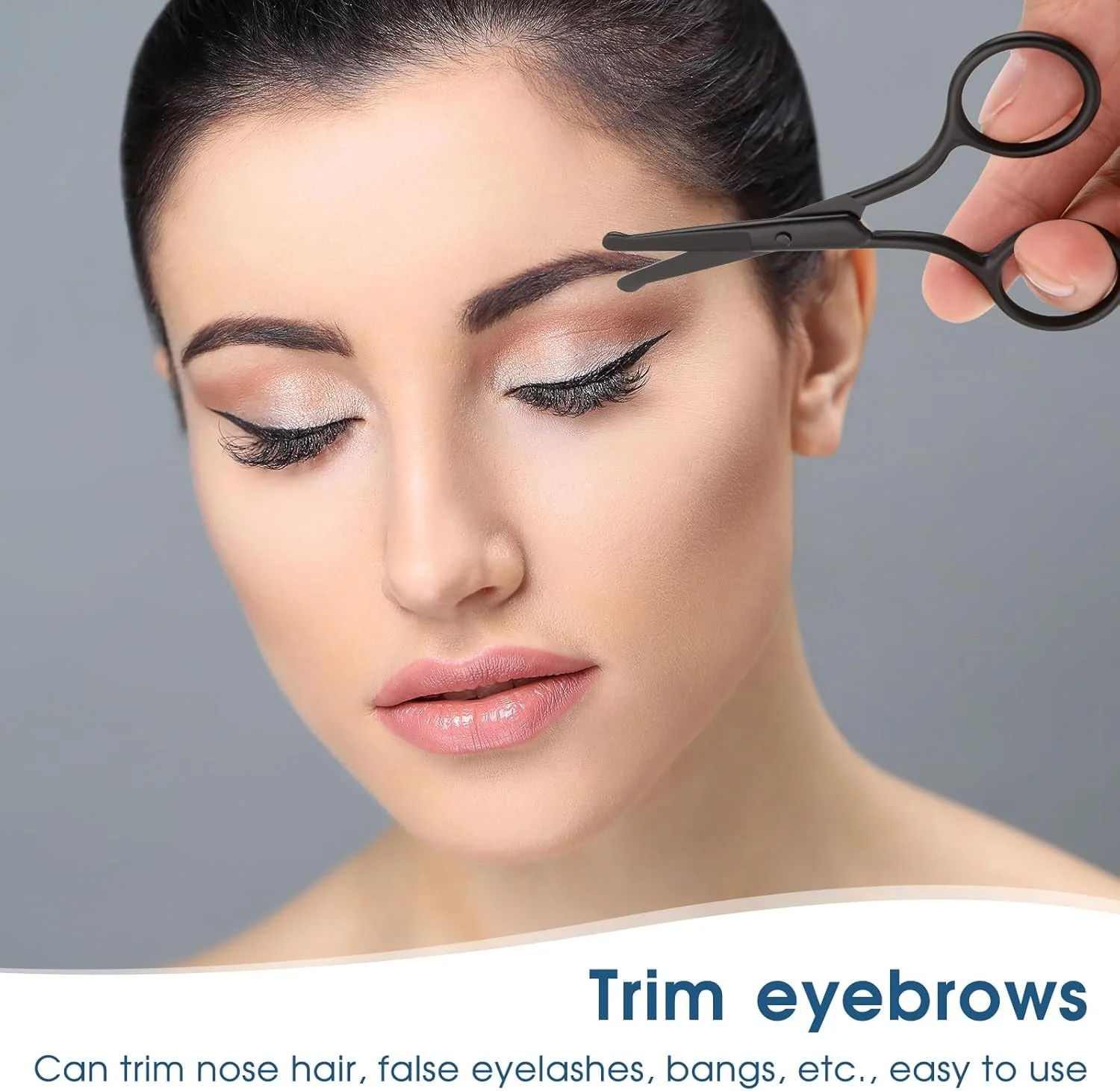 قیچی موی بینی با نوک گرد، قیچی ایمنی ابرو، قیچی کوچک حرفه ای برای مو، مژه، سبیل، بینی، موزن ابرو برای زنان و مردان (مشکی) قیچی موی بینی با نوک گرد، قیچی ایمنی ابرو، قیچی کوچک حرفه ای برای مو، مژه، سبیل، بینی، موزن ابرو برای زنان و مردان (مشکی)