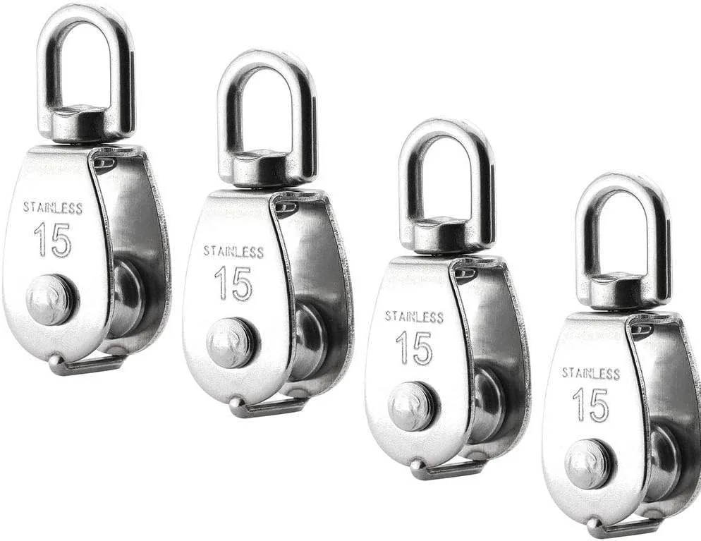 قرقره تک چرخ هرزگرد بارگیری طناب بالابر WildCard India | بسته 4 عددی قرقره بلوک طناب بالابر چرخ تکی سنگین M15 (نقره ای، مجموعه 4 عددی) قرقره تک چرخ هرزگرد بارگیری طناب بالابر WildCard India | بسته 4 عددی قرقره بلوک طناب بالابر چرخ تکی سنگین M15 (نقره ای، مجموعه 4 عددی)