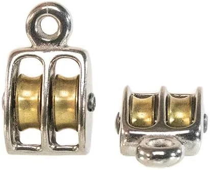 قرقره دو چرخ چشمی ثابت 3/4 اینچی West Coast Paracord - قطر شیار: 3/4 اینچ (بسته 2 عددی)