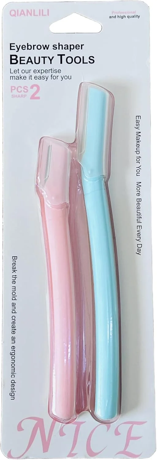 ابزار حالت دهنده ابرو کیانلیلی، 2 عدد در 2 سایز، صورتی و آبی