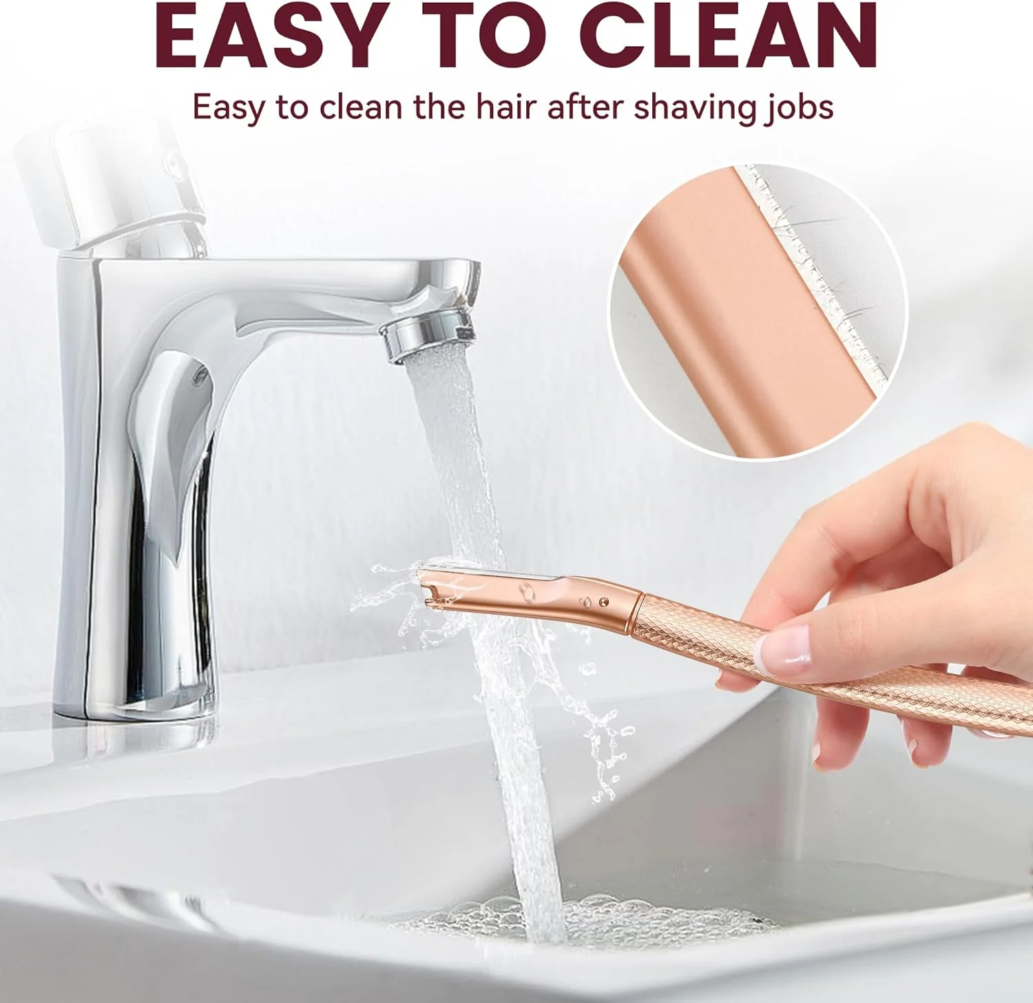 تیغ ابرو - تیغ صورت زنانه - ابزار درماپلنینگ صورت برای لایه برداری و از بین بردن موهای کرکی با 12 تیغه یدک - تیغ اصلاح صورت درماپلین - رزگلد تیغ ابرو - تیغ صورت زنانه - ابزار درماپلنینگ صورت برای لایه برداری و از بین بردن موهای کرکی با 12 تیغه یدک - تیغ اصلاح صورت درماپلین - رزگلد