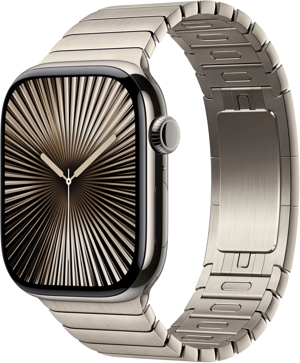بند ساعت اپل - دستبندی فلزی - 46 میلی‌متری - طبیعی - سایز آزاد (مناسب بیشتر افراد)
