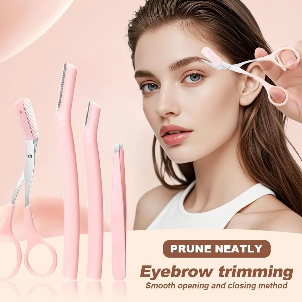 قیچی ابرو پینکه با شانه، قیچی ابرو ضد لغزش، ابزار آرایشی قیچی ابرو برای اصلاح و برداشتن مو، قیچی ابرو با دقت بالا مناسب هدیه برای خانم ها قیچی ابرو پینکه با شانه، قیچی ابرو ضد لغزش، ابزار آرایشی قیچی ابرو برای اصلاح و برداشتن مو، قیچی ابرو با دقت بالا مناسب هدیه برای خانم ها