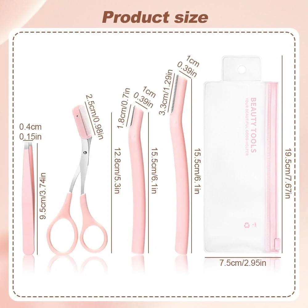 قیچی ابرو پینکه با شانه، قیچی ابرو ضد لغزش، ابزار آرایشی قیچی ابرو برای اصلاح و برداشتن مو، قیچی ابرو با دقت بالا مناسب هدیه برای خانم ها قیچی ابرو پینکه با شانه، قیچی ابرو ضد لغزش، ابزار آرایشی قیچی ابرو برای اصلاح و برداشتن مو، قیچی ابرو با دقت بالا مناسب هدیه برای خانم ها