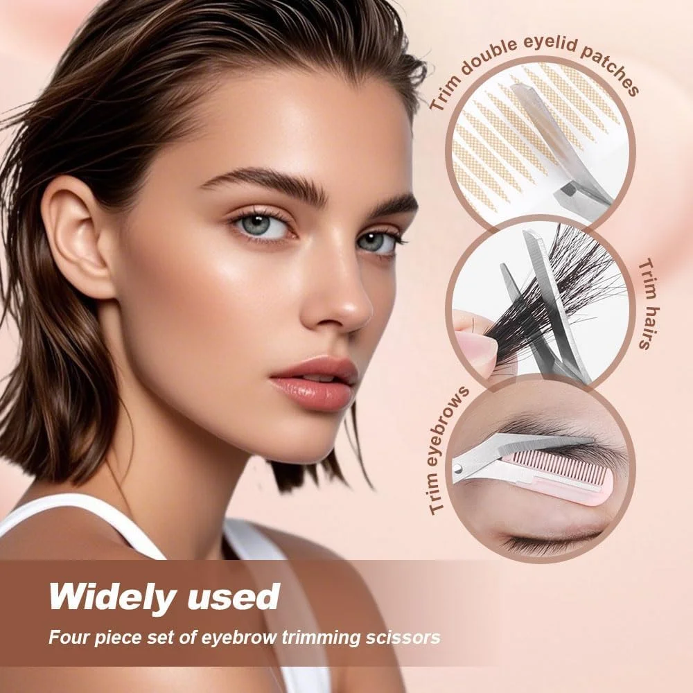 قیچی ابرو پینکه با شانه، قیچی ابرو ضد لغزش، ابزار آرایشی قیچی ابرو برای اصلاح و برداشتن مو، قیچی ابرو با دقت بالا مناسب هدیه برای خانم ها قیچی ابرو پینکه با شانه، قیچی ابرو ضد لغزش، ابزار آرایشی قیچی ابرو برای اصلاح و برداشتن مو، قیچی ابرو با دقت بالا مناسب هدیه برای خانم ها