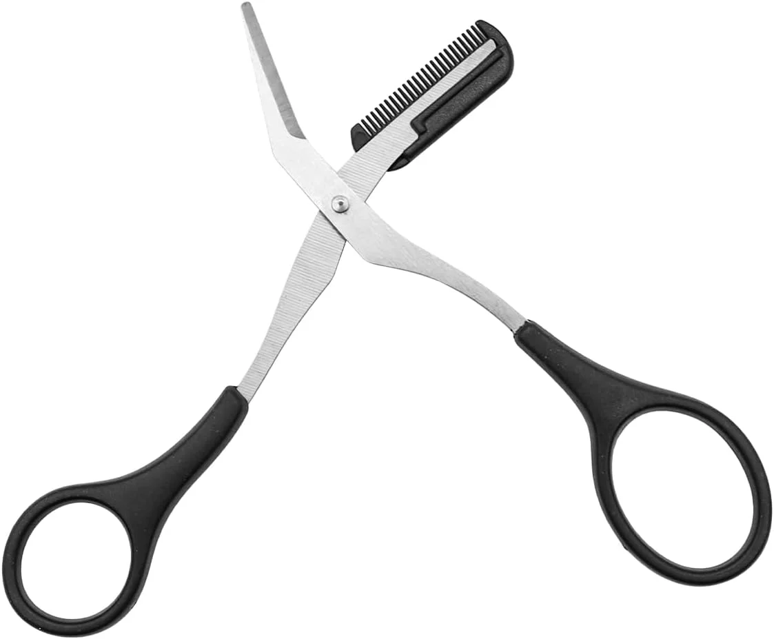 قیچی ابرو Nicear به همراه شانه، موزن، قیچی، مژه، شانه ابرو برای آقایان و بانوان، بسته 2 عددی قیچی ابرو Nicear به همراه شانه، موزن، قیچی، مژه، شانه ابرو برای آقایان و بانوان، بسته 2 عددی