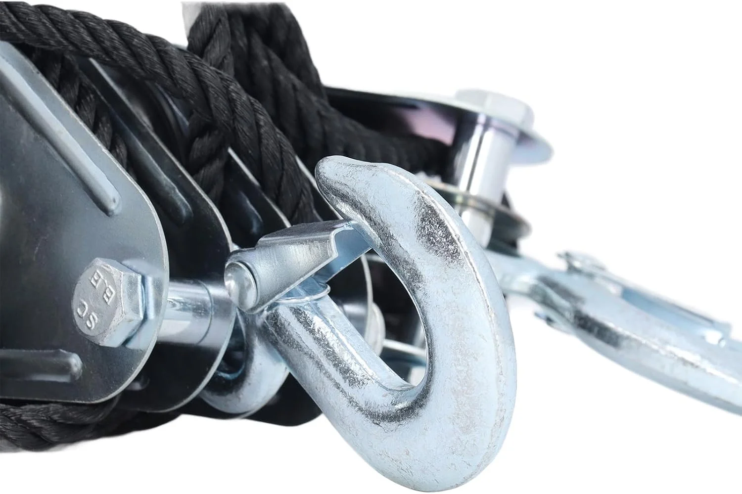 سیستم قرقره بالابر طنابی Vomeko، بلوک قرقره سنگین، بلوک سنگین 4400 پوندی 8:1 برای بلند کردن بار سیستم قرقره بالابر طنابی Vomeko، بلوک قرقره سنگین، بلوک سنگین 4400 پوندی 8:1 برای بلند کردن بار