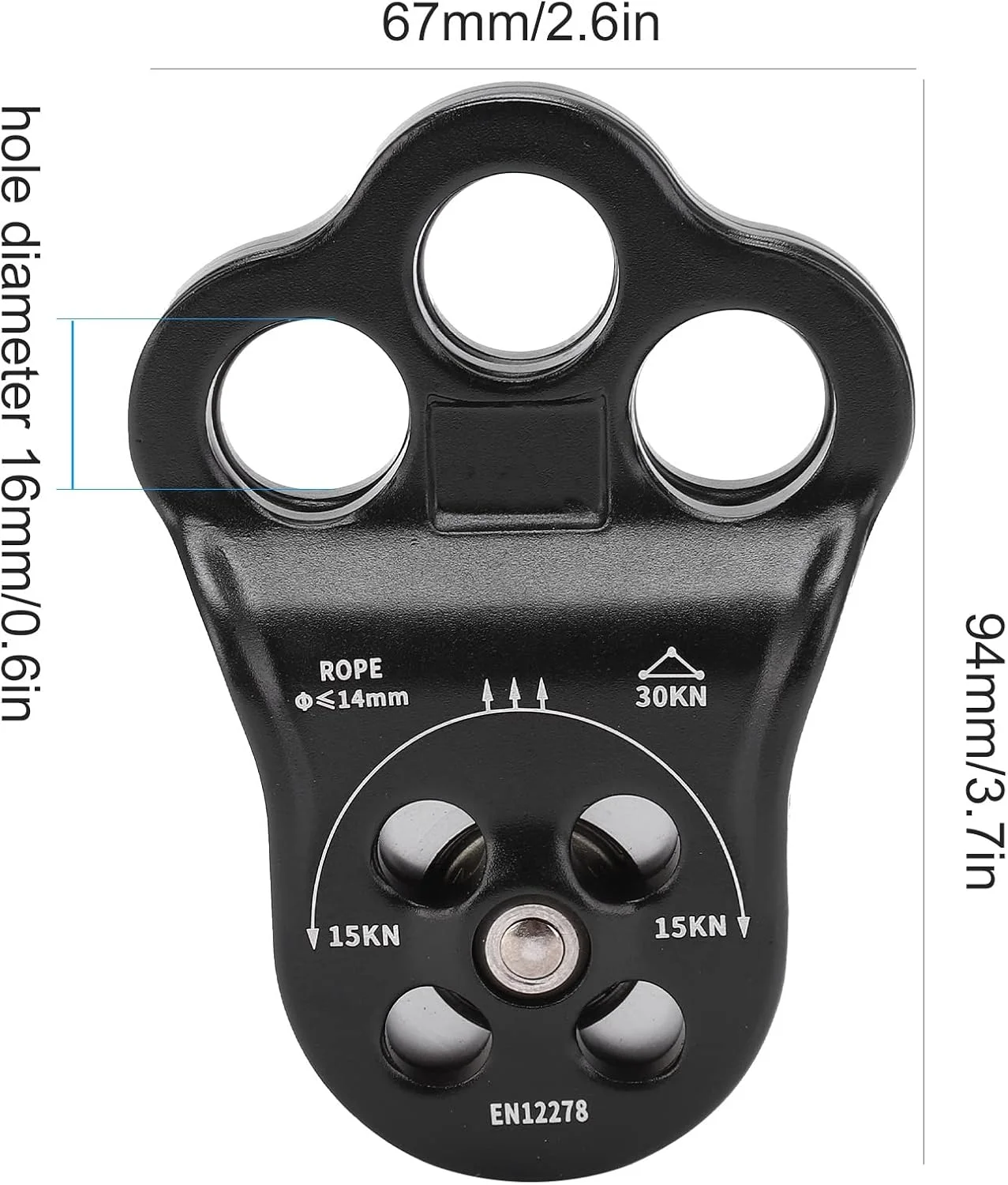 قرقره صعود کننده Vomeko 30KN، قرقره سه سوراخه صعود، یک قرقره کششی مورد استفاده برای صعود، فرود سریع، سر خوردن در ارتفاع بالا و سایر فعالیت ها. قرقره صعود کننده Vomeko 30KN، قرقره سه سوراخه صعود، یک قرقره کششی مورد استفاده برای صعود، فرود سریع، سر خوردن در ارتفاع بالا و سایر فعالیت ها.