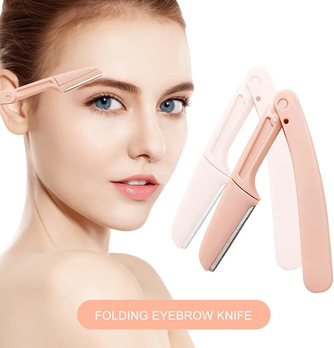 ست قیچی ابرو 3 تکه Oasisgalore صورتی با شانه - کیت اصلاح حرفه ای برای خانم ها - تریمر تاشو، قیچی ابرو و چاقوی خراش ابرو ست قیچی ابرو 3 تکه Oasisgalore صورتی با شانه - کیت اصلاح حرفه ای برای خانم ها - تریمر تاشو، قیچی ابرو و چاقوی خراش ابرو