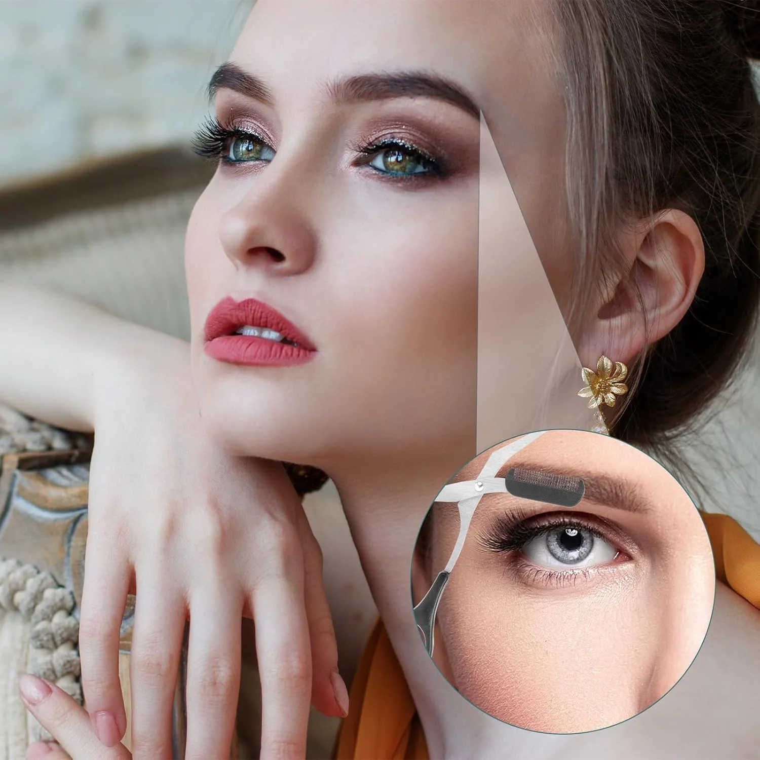 قیچی ابرو پاپوریچ همراه با شانه، قیچی اصلاح ابرو دقیق و حرفه ای، قیچی پیرایش ابرو، با شانه و دسته های ضد لغزش، قیچی ابرو برای اصلاح موهای زائد، مناسب برای آقایان و بانوان (مشکی) قیچی ابرو پاپوریچ همراه با شانه، قیچی اصلاح ابرو دقیق و حرفه ای، قیچی پیرایش ابرو، با شانه و دسته های ضد لغزش، قیچی ابرو برای اصلاح موهای زائد، مناسب برای آقایان و بانوان (مشکی)