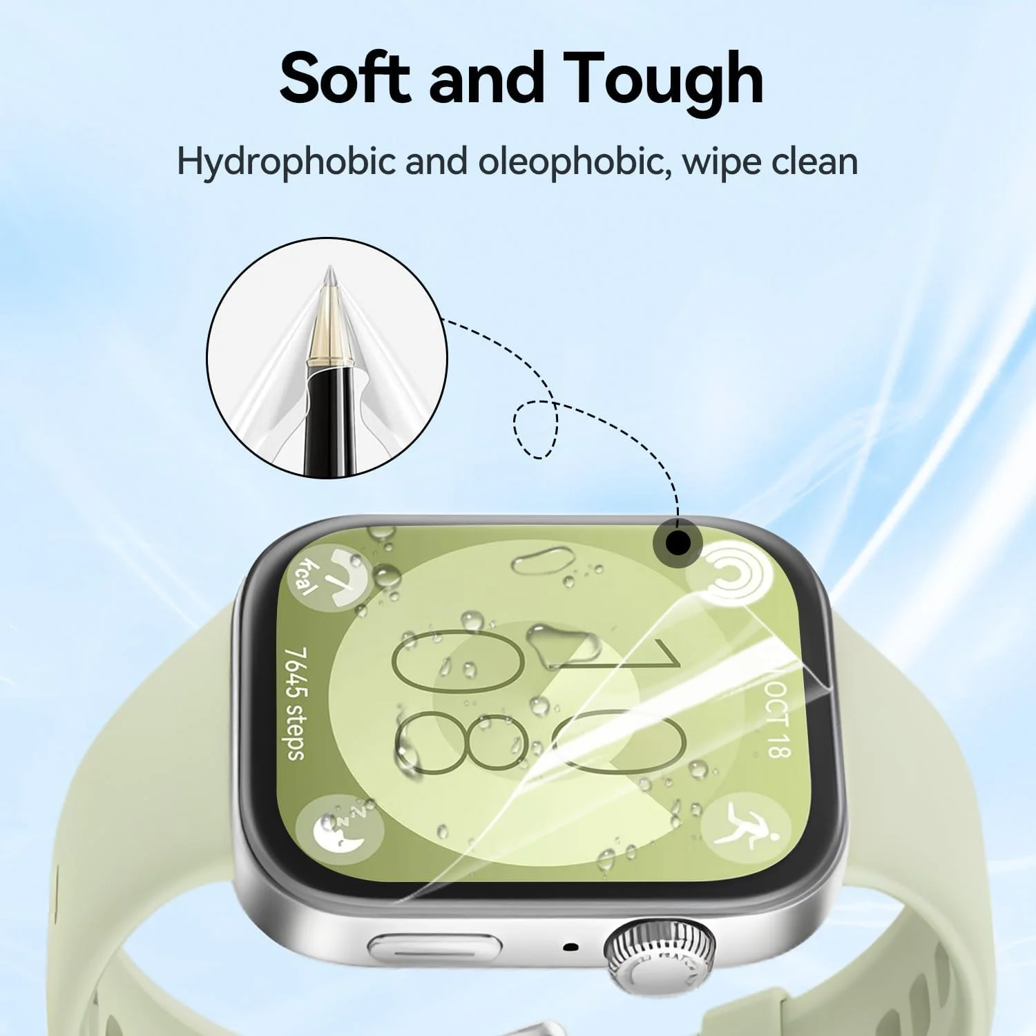 محافظ صفحه نمایش هیدروژل فوق العاده با کیفیت بالا T Tersely بسته 3 عددی برای HUAWEI Watch Fit 3 - محافظ صفحه نمایش TPU انعطاف پذیر و نشکن با حساسیت بالا و نصب بدون حباب - غیر شیشه ای محافظ صفحه نمایش هیدروژل فوق العاده با کیفیت بالا T Tersely بسته 3 عددی برای HUAWEI Watch Fit 3 - محافظ صفحه نمایش TPU انعطاف پذیر و نشکن با حساسیت بالا و نصب بدون حباب - غیر شیشه ای