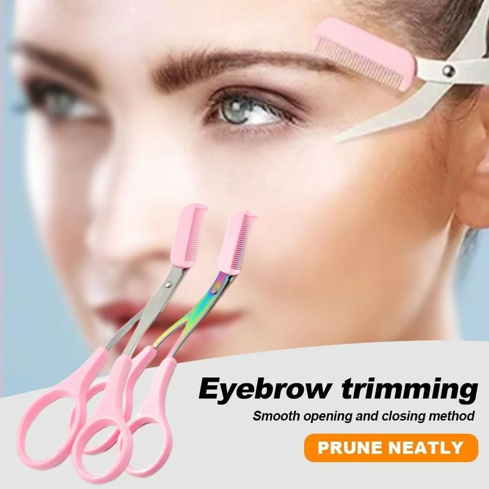 قیچی ابرو JIJIAOVE، قیچی ابرو ارتقا یافته با شانه، قیچی اصلاح ابرو استیل ضد زنگ ضد لغزش، ابزار آرایش قیچی شکل دهنده ابرو (سبز) قیچی ابرو JIJIAOVE، قیچی ابرو ارتقا یافته با شانه، قیچی اصلاح ابرو استیل ضد زنگ ضد لغزش، ابزار آرایش قیچی شکل دهنده ابرو (سبز)