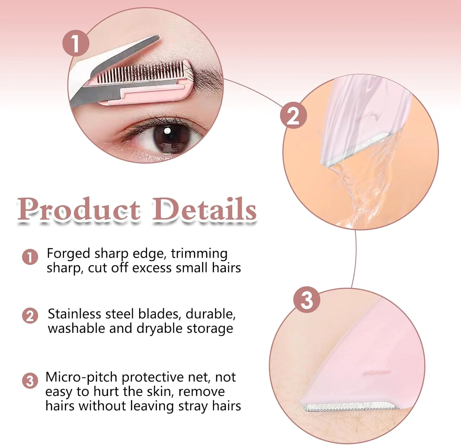 ست قیچی ابرو Jawfait شامل 9 قطعه، قیچی ابرو به همراه شانه، تیغ ابرو منحنی، موچین استیل ضد لغزش برای اصلاح موهای صورت، فرم دهی ابرو، اصلاح ریش، لوازم آرایشی برای زنان و مردان ست قیچی ابرو Jawfait شامل 9 قطعه، قیچی ابرو به همراه شانه، تیغ ابرو منحنی، موچین استیل ضد لغزش برای اصلاح موهای صورت، فرم دهی ابرو، اصلاح ریش، لوازم آرایشی برای زنان و مردان