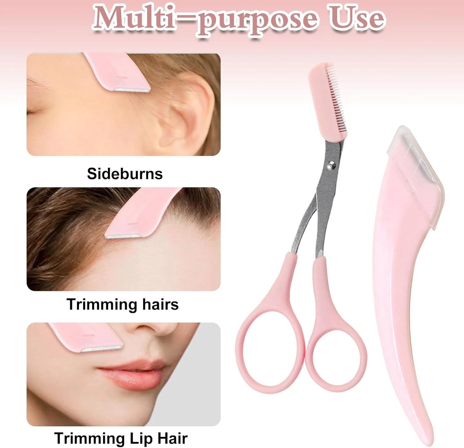 ست قیچی ابرو Jawfait شامل 9 قطعه، قیچی ابرو به همراه شانه، تیغ ابرو منحنی، موچین استیل ضد لغزش برای اصلاح موهای صورت، فرم دهی ابرو، اصلاح ریش، لوازم آرایشی برای زنان و مردان ست قیچی ابرو Jawfait شامل 9 قطعه، قیچی ابرو به همراه شانه، تیغ ابرو منحنی، موچین استیل ضد لغزش برای اصلاح موهای صورت، فرم دهی ابرو، اصلاح ریش، لوازم آرایشی برای زنان و مردان