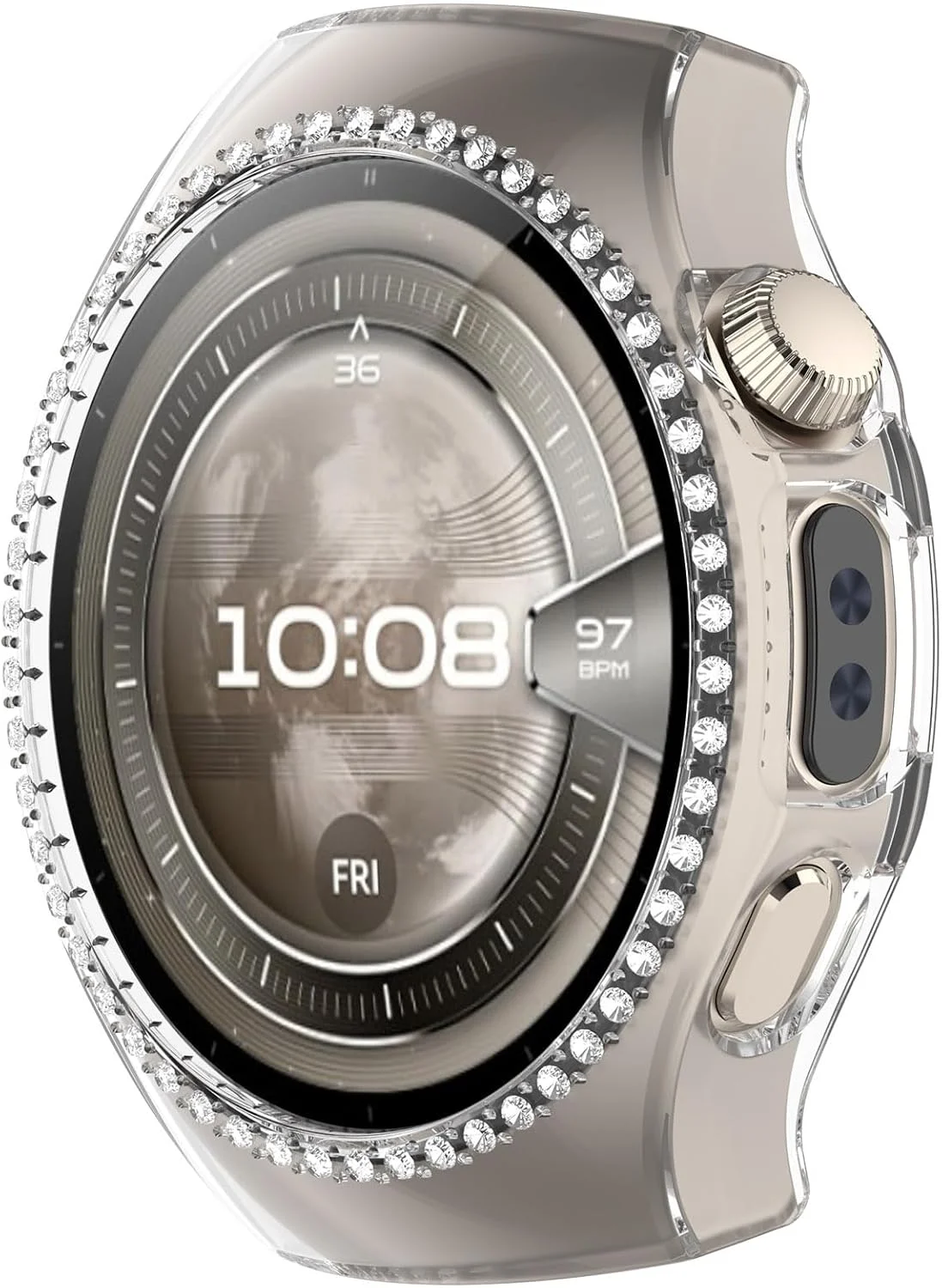 قاب محافظ صفحه نمایش PC، لوازم جانبی بند ساعت هوشمند، کاور محافظ برای ساعت 5 سایز 42mm 46mm، بامپر کاور برای ساعت هوشمند