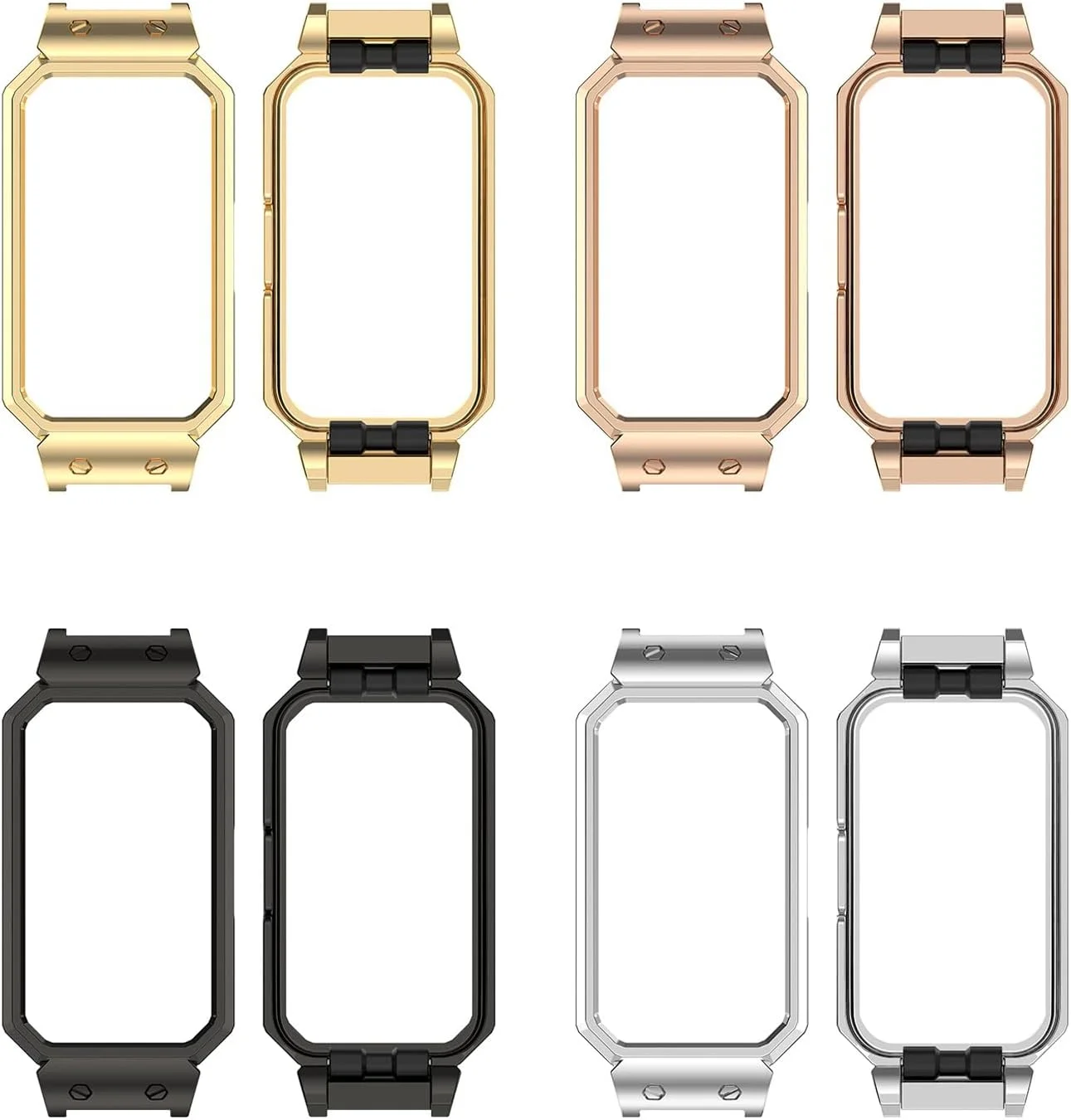 محافظ صفحه نمایش، قاب محافظ فولادی سخت، لوازم جانبی قاب ضربه گیر محافظ برای ساعت هوشمند بند 10 9 8