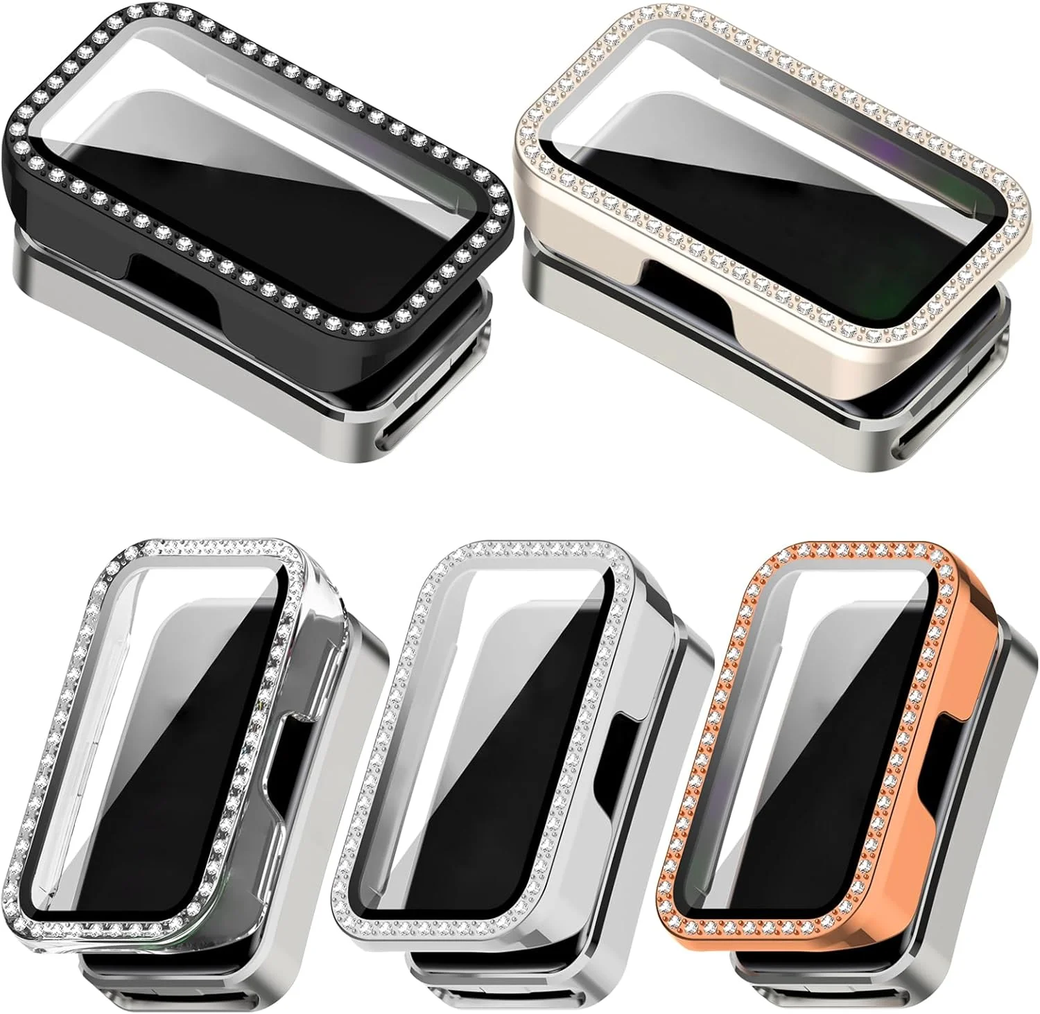 محافظ صفحه نمایش و قاب برای بند 9/8، پوشش کامل PC بامپر برای ساعت هوشمند، کاور محافظ ساعت هوشمند محافظ صفحه نمایش و قاب برای بند 9/8، پوشش کامل PC بامپر برای ساعت هوشمند، کاور محافظ ساعت هوشمند