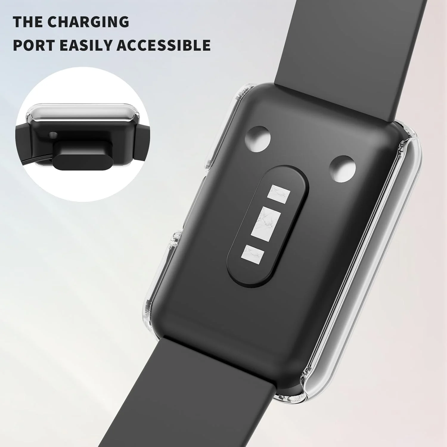 محافظ صفحه نمایش Rc-Z برای سامسونگ گلکسی فیت 3، بسته 4 عددی قاب محافظ سخت PC، لوازم جانبی جایگزین سپر برای فیت 3 زنانه مردانه