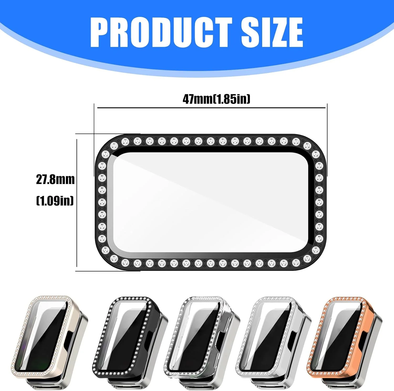 محافظ صفحه نمایش برای بند 9/8، محافظ صفحه نمایش منحنی، فیلم محافظ پوشش کامل، لوازم جانبی، روکش ساعت هوشمند محافظ صفحه نمایش برای بند 9/8، محافظ صفحه نمایش منحنی، فیلم محافظ پوشش کامل، لوازم جانبی، روکش ساعت هوشمند