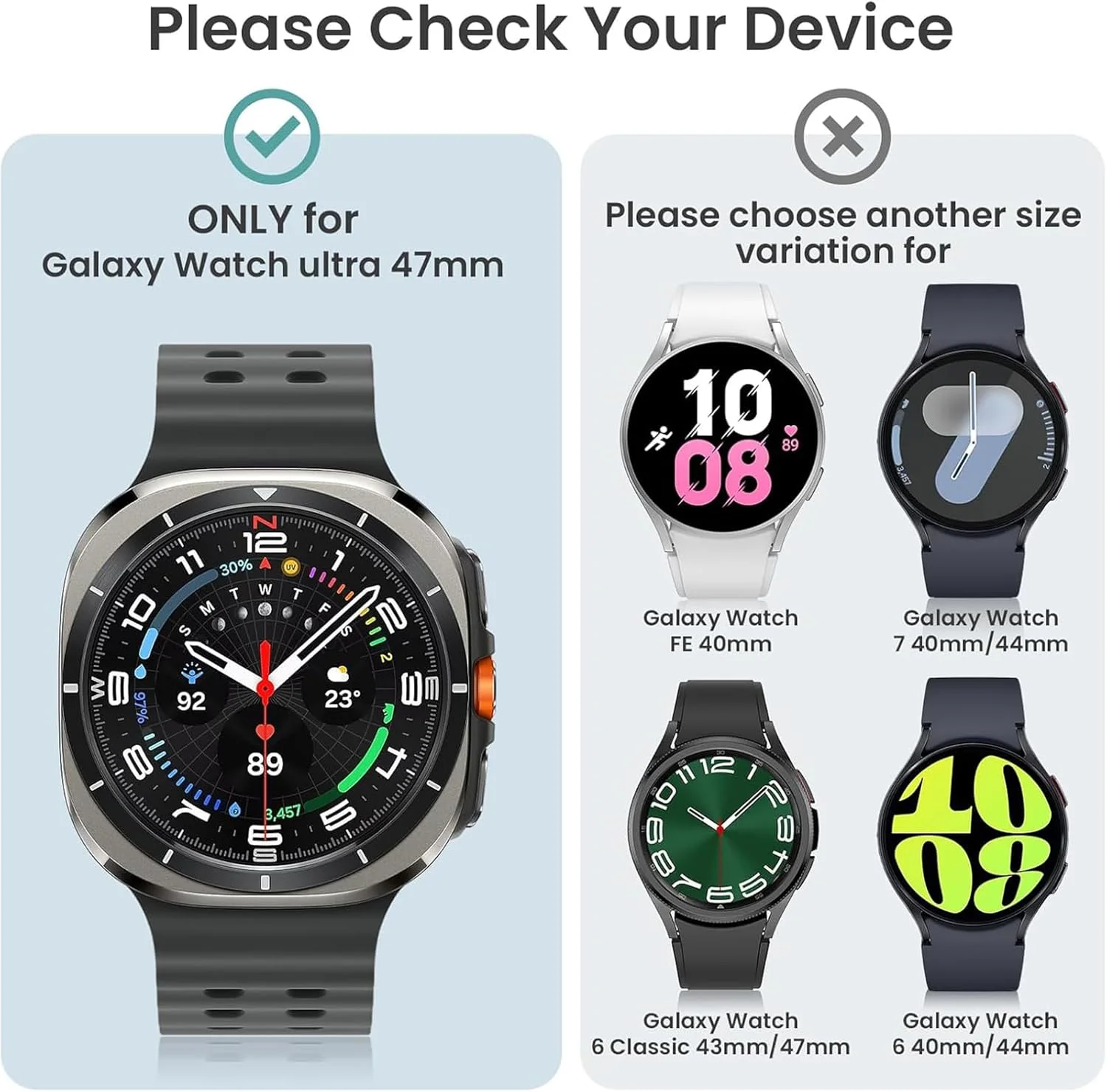 محافظ صفحه نمایش 6+6 عددی برای لوازم جانبی ساعت هوشمند سامسونگ گلکسی واچ 7 اولترا 47 میلیمتری، بامپر PC سخت/فیلم محافظ شیشهای ضد مه HD، مجموعه روکش محافظ صفحه نمایش گلکسی واچ 7 اولترا مناسب برای خانمها و آقایان محافظ صفحه نمایش 6+6 عددی برای لوازم جانبی ساعت هوشمند سامسونگ گلکسی واچ 7 اولترا 47 میلیمتری، بامپر PC سخت/فیلم محافظ شیشهای ضد مه HD، مجموعه روکش محافظ صفحه نمایش گلکسی واچ 7 اولترا مناسب برای خانمها و آقایان