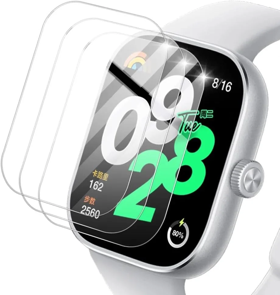 محافظ صفحه نمایش او ازون (بسته 3 عددی) سازگار با ردمی واچ 4، پوشش کامل شفاف ضد خش فیلم هیدروژل محافظ صفحه نمایش فیلم نرم و شفاف TPU HD، نصب آسان - شفاف محافظ صفحه نمایش او ازون (بسته 3 عددی) سازگار با ردمی واچ 4، پوشش کامل شفاف ضد خش فیلم هیدروژل محافظ صفحه نمایش فیلم نرم و شفاف TPU HD، نصب آسان - شفاف