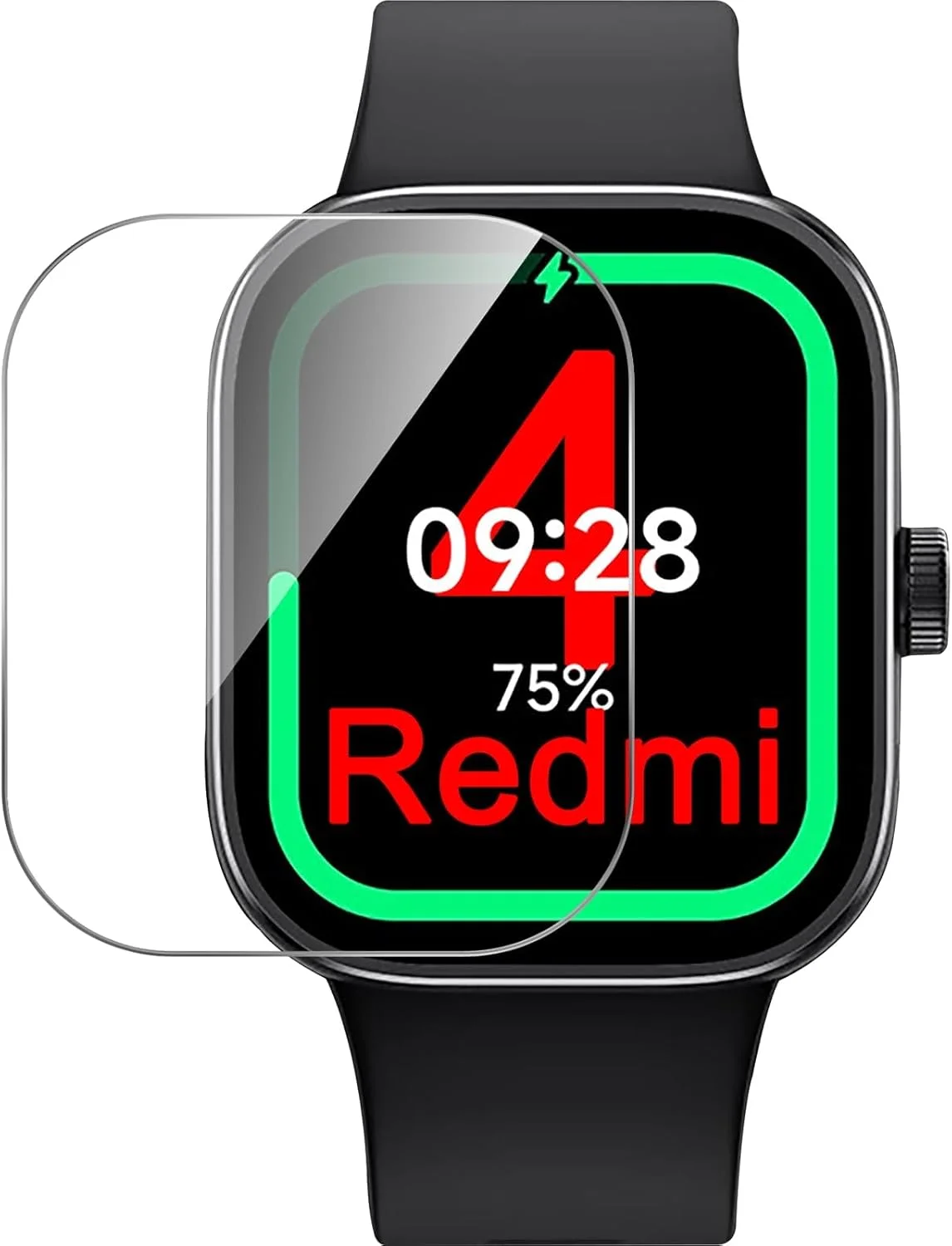 محافظ صفحه نمایش NALACAL برای ردمی واچ 4، بسته 4 عددی فیلم محافظ صفحه نمایش شفاف، محافظ صفحه شیشه ای تمپرد ضد حباب برای ردمی واچ 4 محافظ صفحه نمایش NALACAL برای ردمی واچ 4، بسته 4 عددی فیلم محافظ صفحه نمایش شفاف، محافظ صفحه شیشه ای تمپرد ضد حباب برای ردمی واچ 4