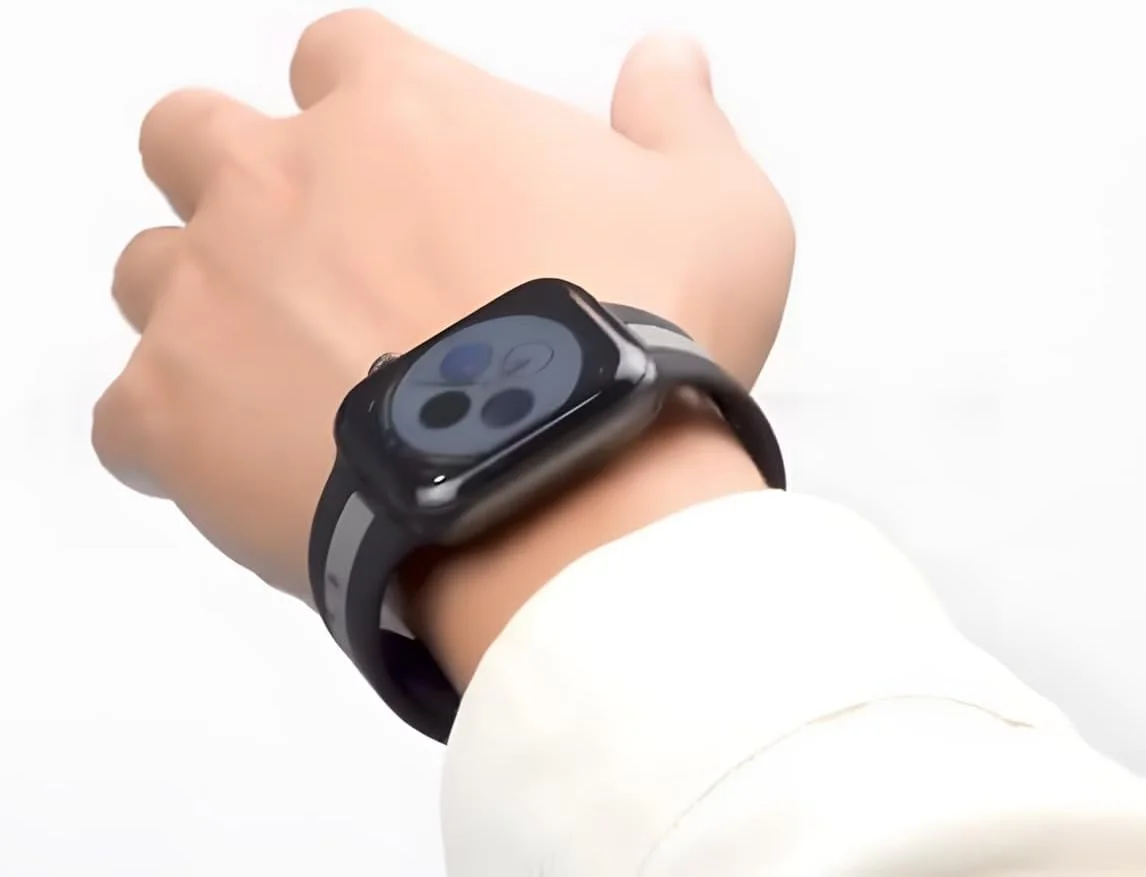 محافظ صفحه نمایش سازگار با iWatch سری 10 سایز 46 میلی‌متر، [شیشه حرارت دیده 9H] [قاب فلزی] پوشش کامل ضد خش بدون حباب با حساسیت لمسی بالا برای iWatch 46 میلی‌متر