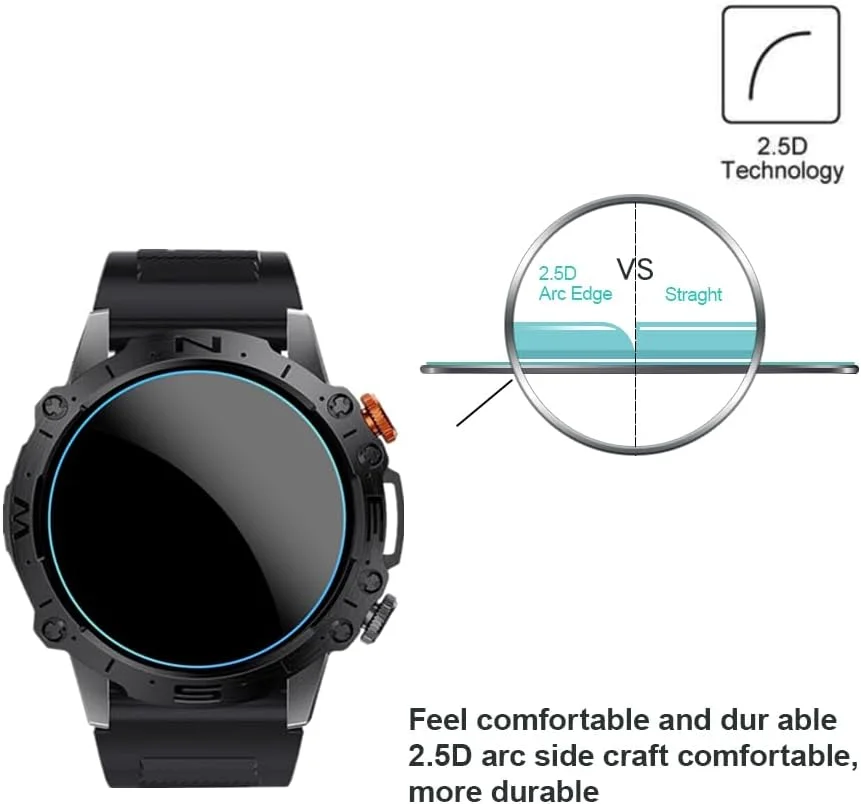 محافظ صفحه نمایش Mihence سازگار با ساعت هوشمند K59 / ST19 1.43 اینچی، فیلم محافظ شیشه ای تمپر شده 9H سازگار با GLONHI K59 Pro / SIEMORL ST19 / LIGE ST19 / ESFOE ST19 / LIGE K59 1.43 اینچی محافظ صفحه نمایش Mihence سازگار با ساعت هوشمند K59 / ST19 1.43 اینچی، فیلم محافظ شیشه ای تمپر شده 9H سازگار با GLONHI K59 Pro / SIEMORL ST19 / LIGE ST19 / ESFOE ST19 / LIGE K59 1.43 اینچی