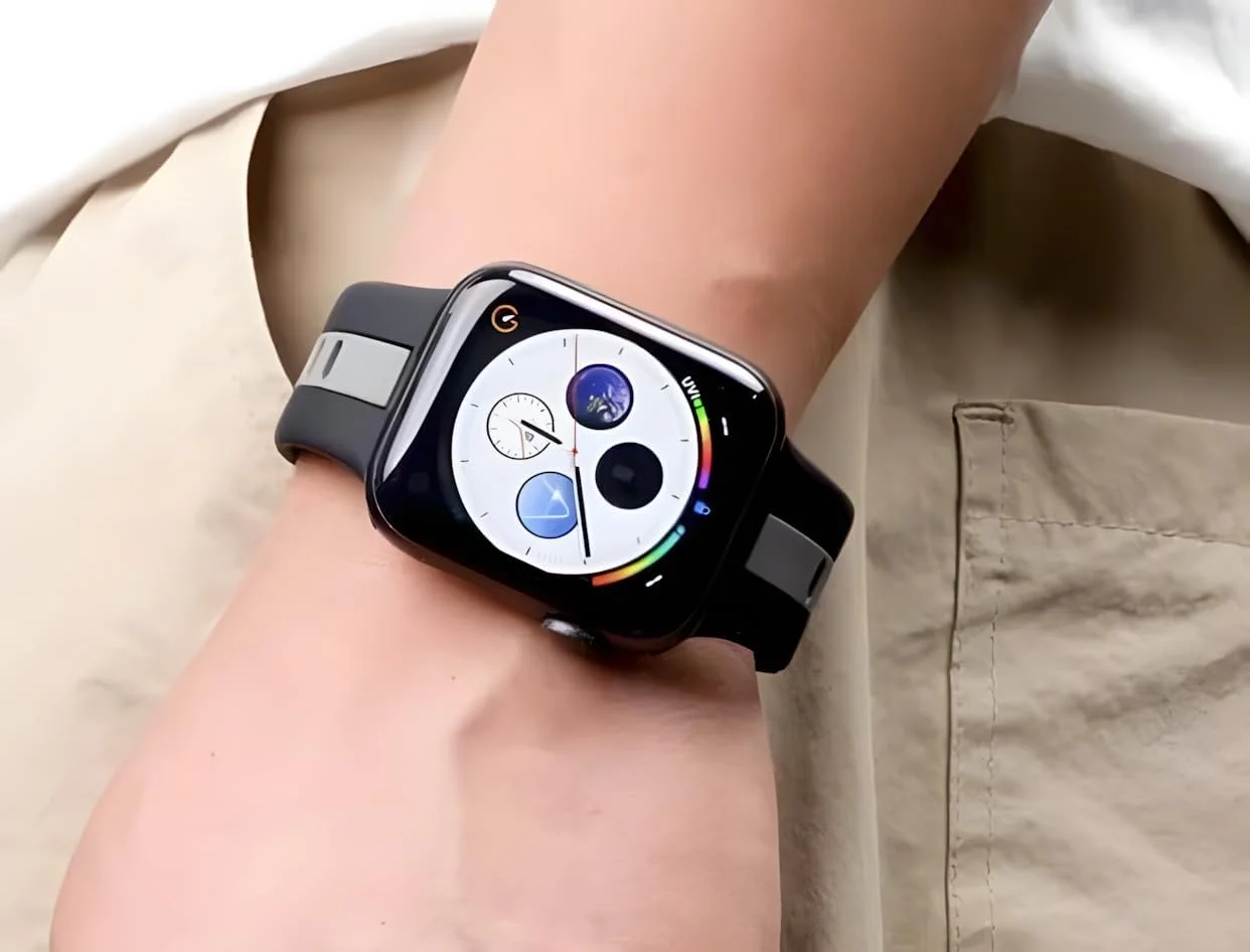 محافظ صفحه نمایش سازگار با iWatch سری 10 سایز 46 میلی‌متر، [شیشه حرارت دیده 9H] [قاب فلزی] پوشش کامل ضد خش بدون حباب با حساسیت لمسی بالا برای iWatch 46 میلی‌متر