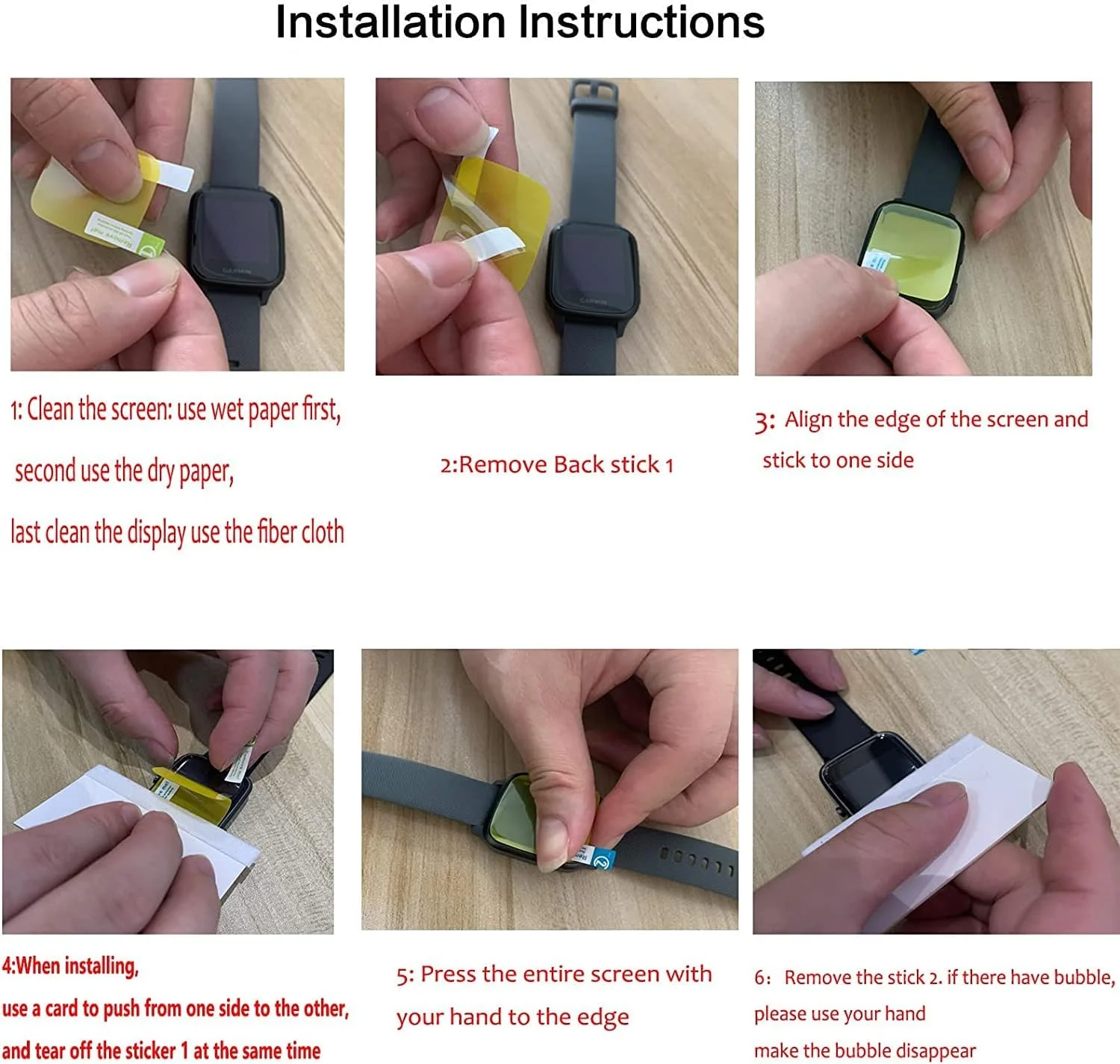 محافظ صفحه نمایش سازگار Lamshaw برای ساعت هوشمند PANHUI F57، [بسته 6 عددی] فیلم شفاف TPU با پوشش کامل سازگار با ساعت هوشمند Zombazi F57 1.91 اینچی / ساعت هوشمند PANHUI F57 1.88 اینچی (بسته 3 عددی)