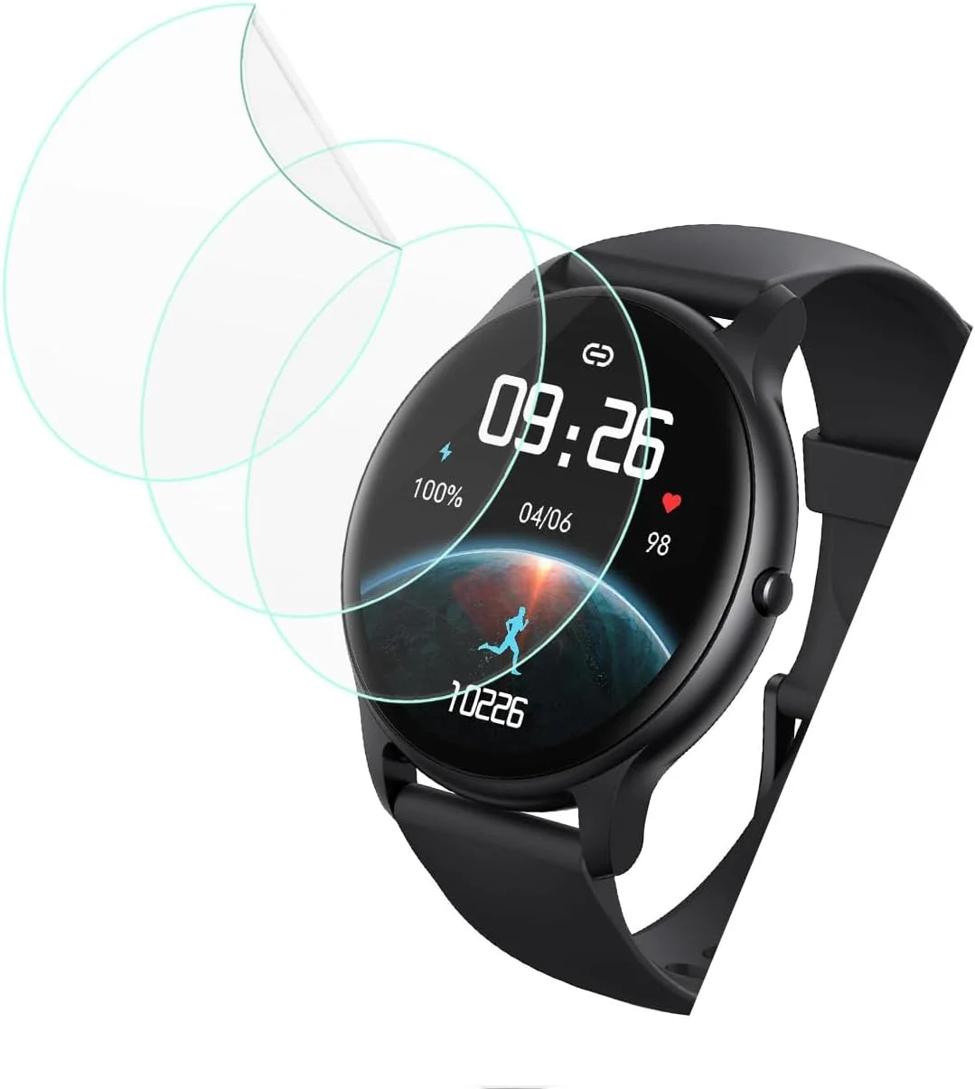 محافظ صفحه نمایش فوتاوی برای ساعت هوشمند پارسونور SR1، 1.32 اینچ [بسته 3 عددی]، فیلم PET نرم و شفاف HD، ضد اثر انگشت، ضد خش، بدون حباب، سازگار با ساعت هوشمند پارسونور SR1 ردیاب تناسب اندام