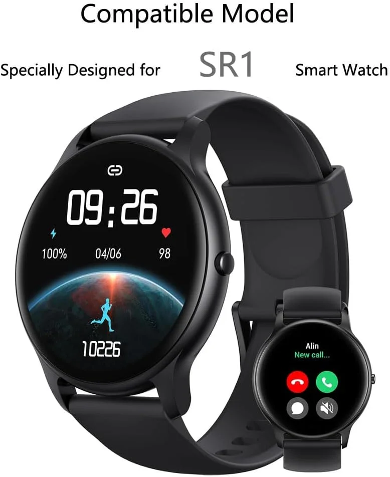 محافظ صفحه نمایش فوتاوی برای ساعت هوشمند پارسونور SR1، 1.32 اینچ [بسته 3 عددی]، فیلم PET نرم و شفاف HD، ضد اثر انگشت، ضد خش، بدون حباب، سازگار با ساعت هوشمند پارسونور SR1 ردیاب تناسب اندام