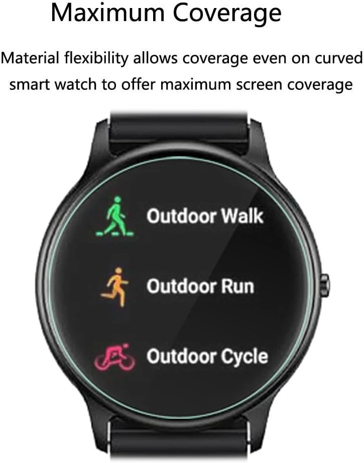 محافظ صفحه نمایش فوتاوی برای ساعت هوشمند پارسونور SR1، 1.32 اینچ [بسته 3 عددی]، فیلم PET نرم و شفاف HD، ضد اثر انگشت، ضد خش، بدون حباب، سازگار با ساعت هوشمند پارسونور SR1 ردیاب تناسب اندام